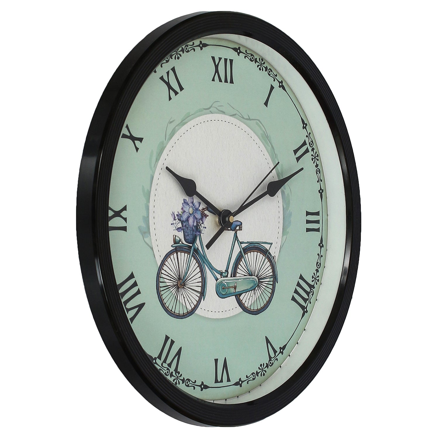 Bicycle Theme Round Shape Analog Designer Wall Clock 4