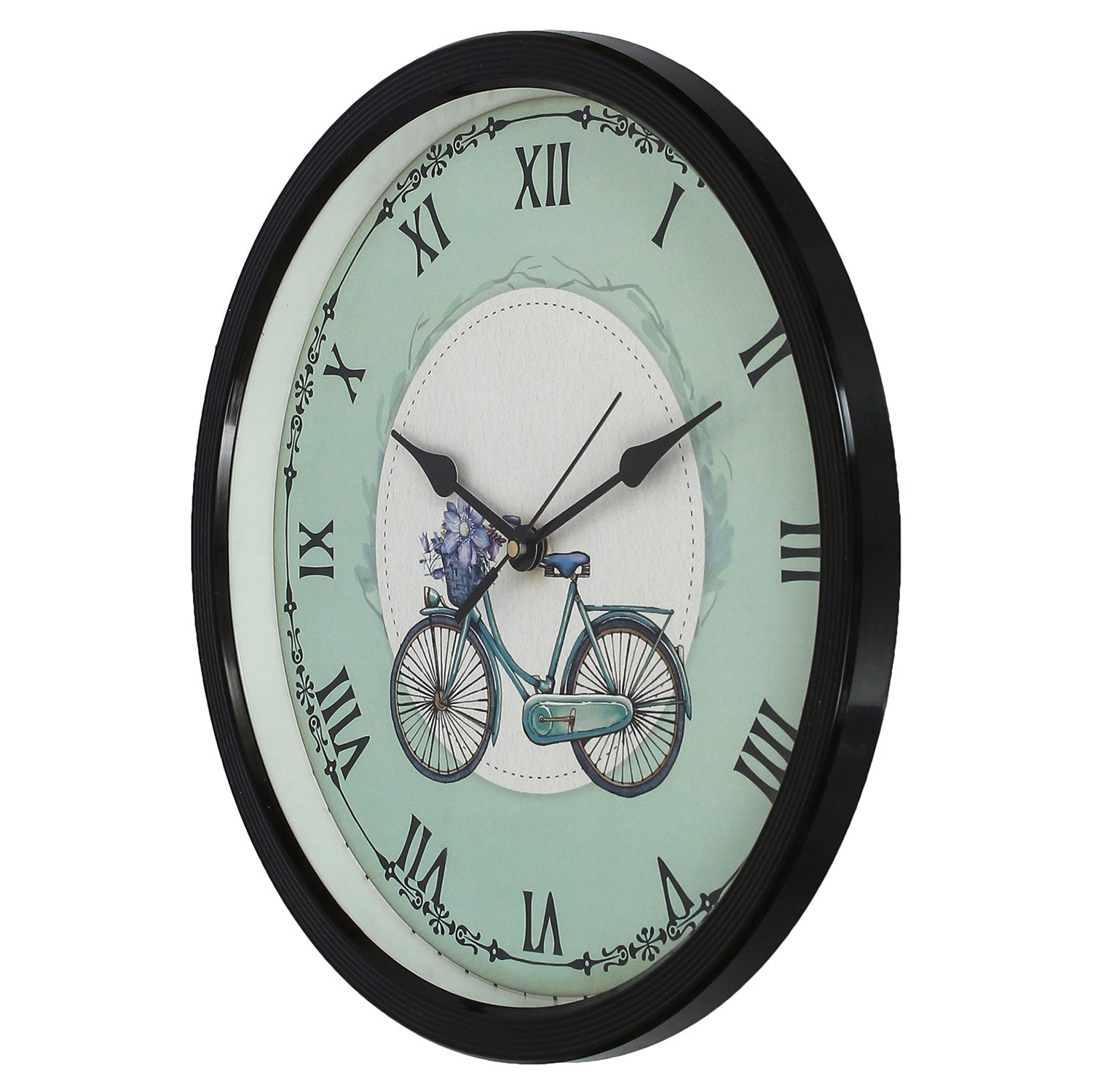 Bicycle Theme Round Shape Analog Designer Wall Clock 6