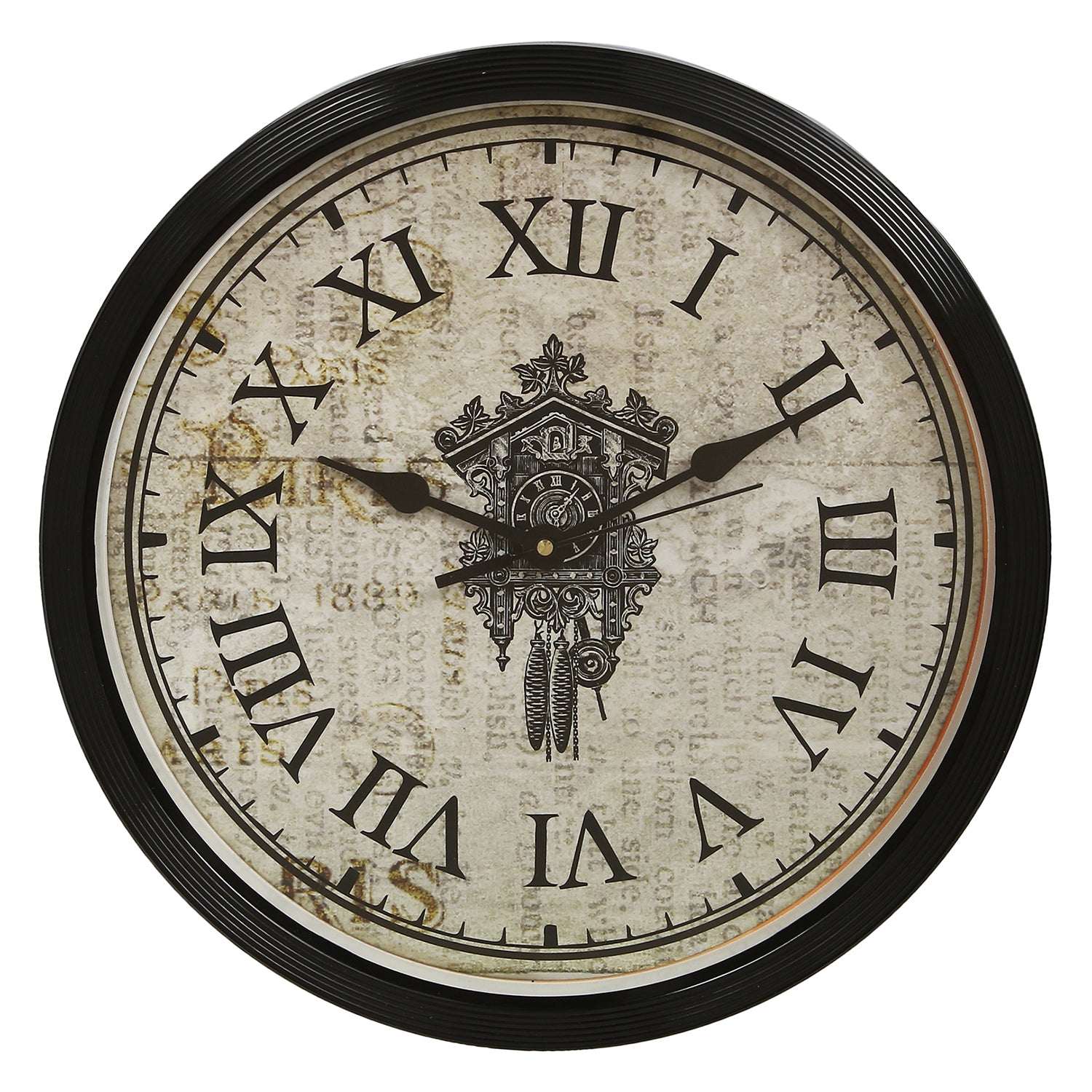 Round Shape Analog Roman Numbers Designer Wall Clock
