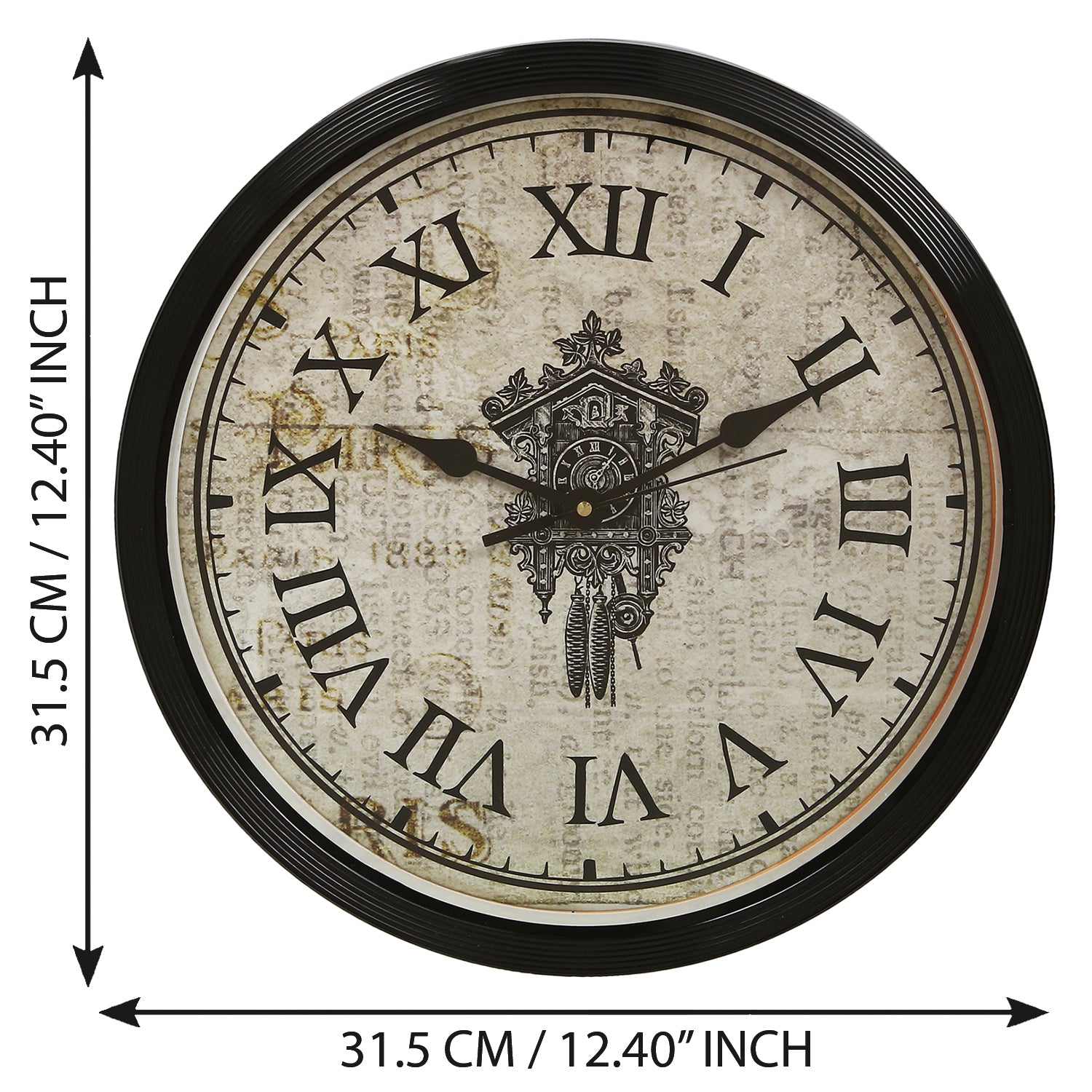 Round Shape Analog Roman Numbers Designer Wall Clock 3