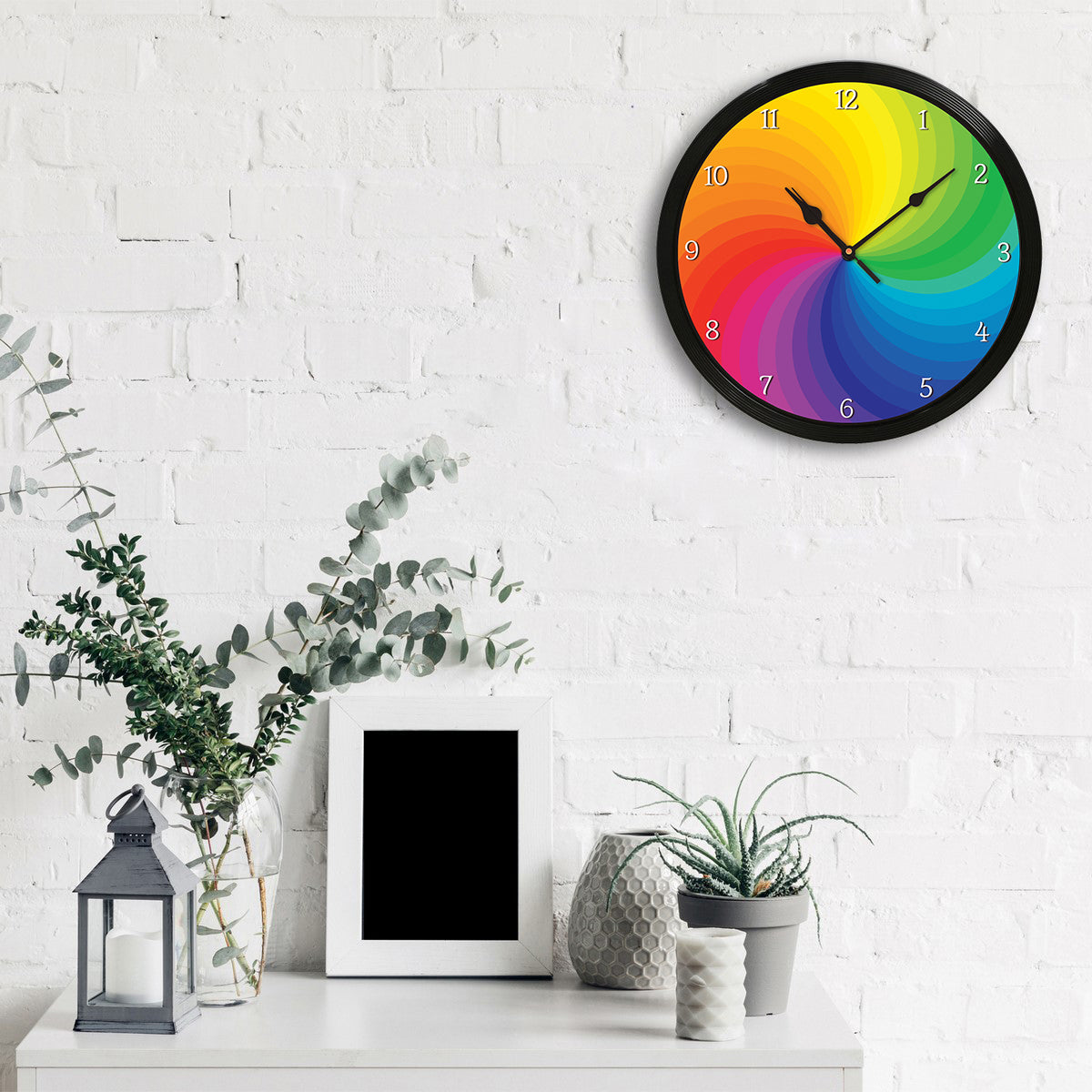Multicolor Round Shape Analog Designer Wall Clock 2