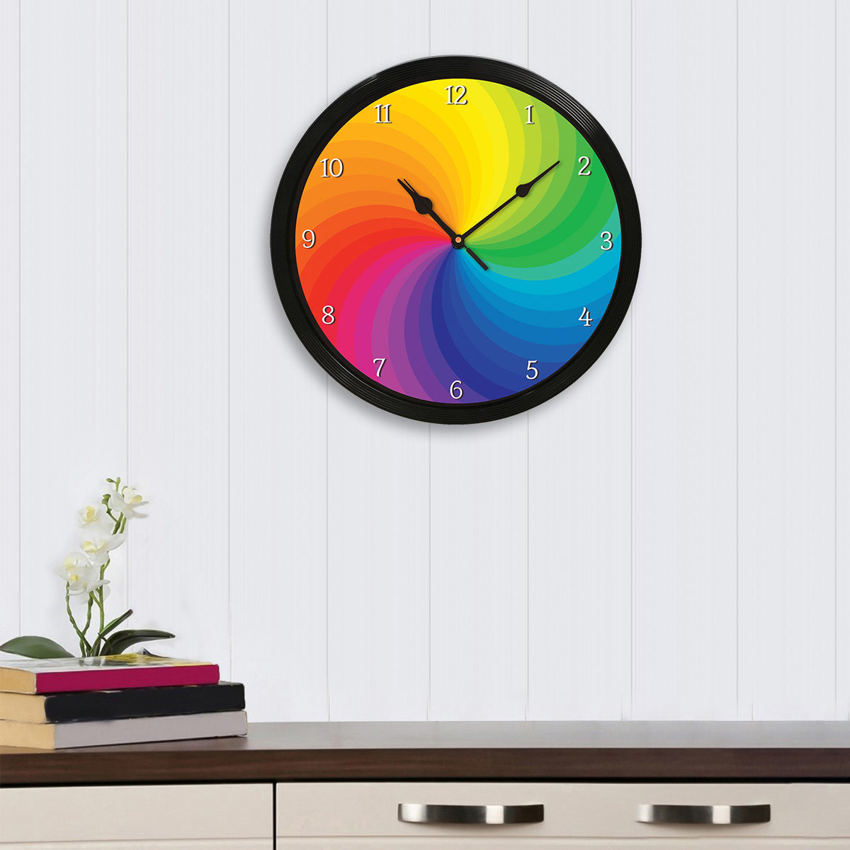Multicolor Round Shape Analog Designer Wall Clock 1