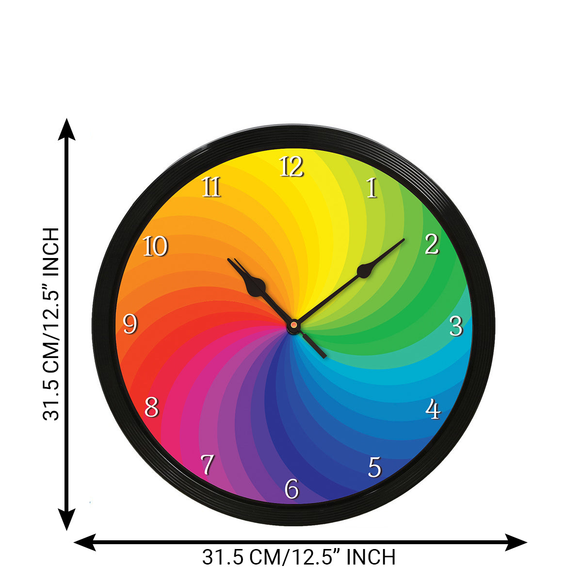 Multicolor Round Shape Analog Designer Wall Clock 3