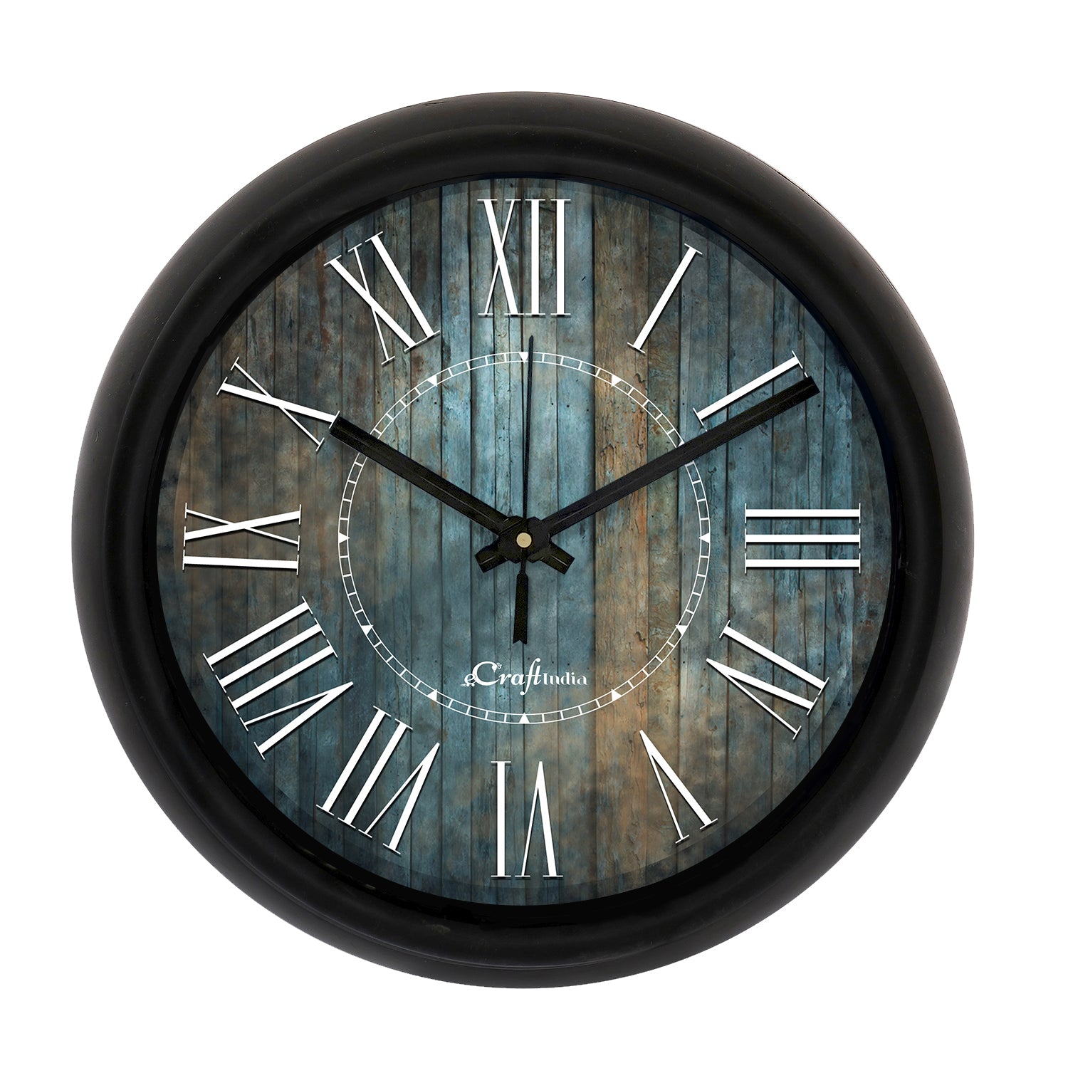Rustic Wood Theme Round Shape Analog Designer Wall Clock