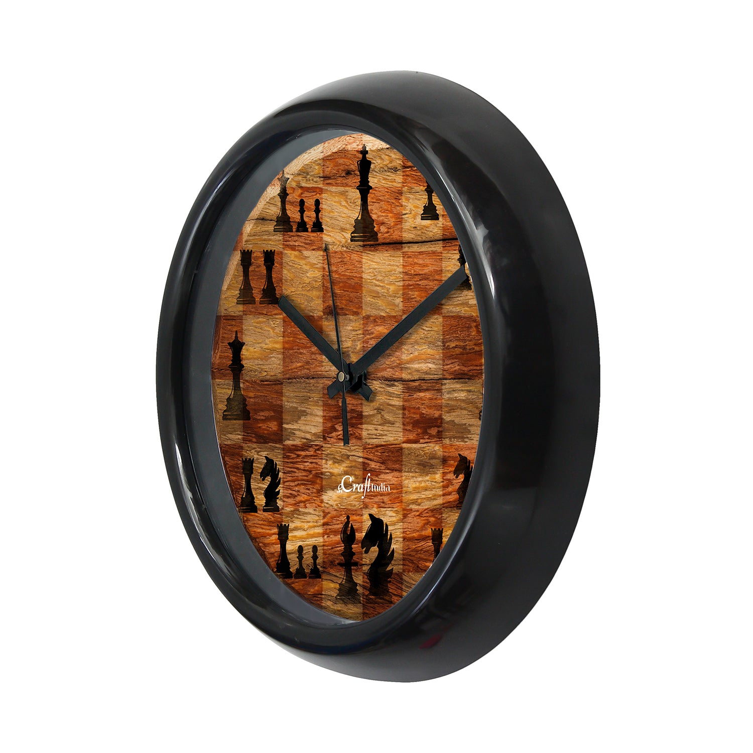 Chess Game Theme Round Shape Analog Designer Wall Clock 4