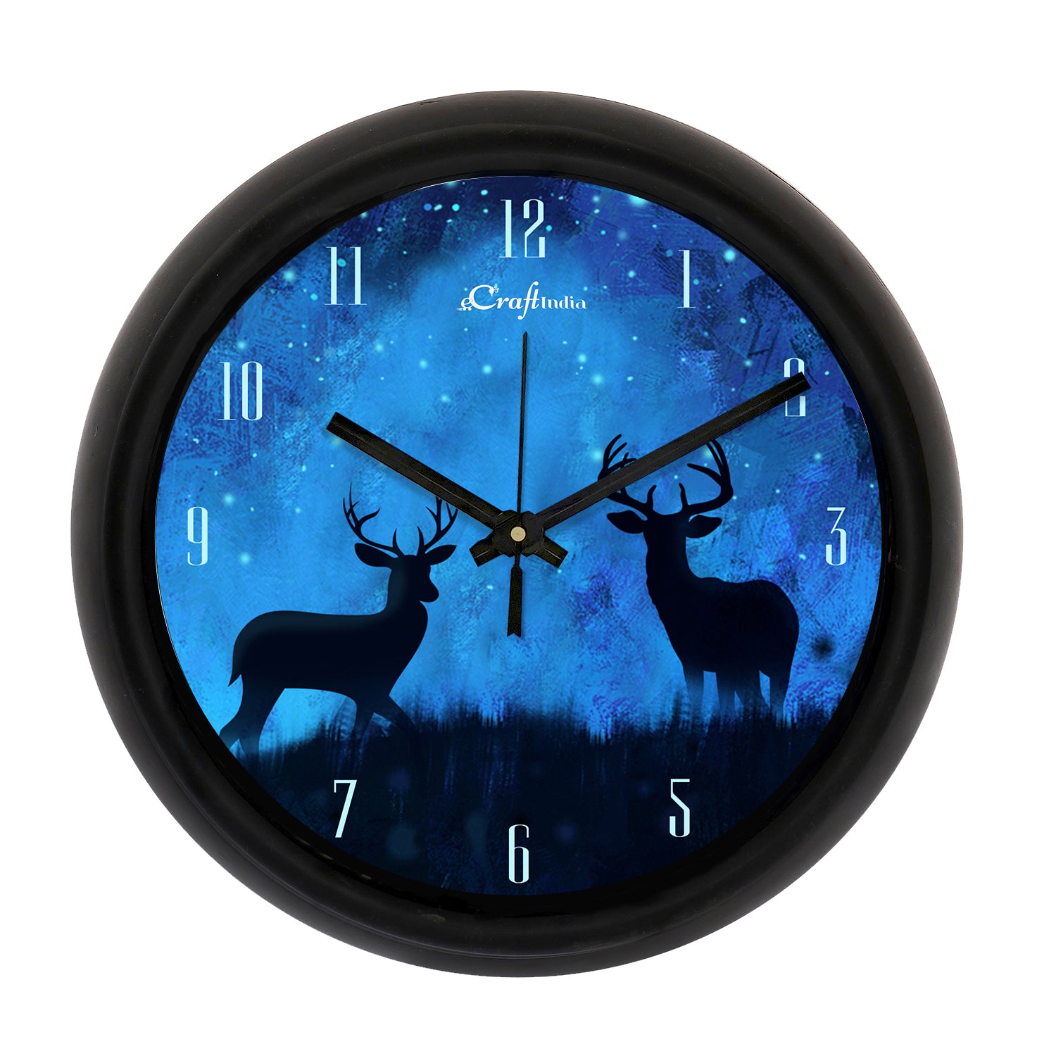 Deer Couple Round Shape Analog Designer Wall Clock
