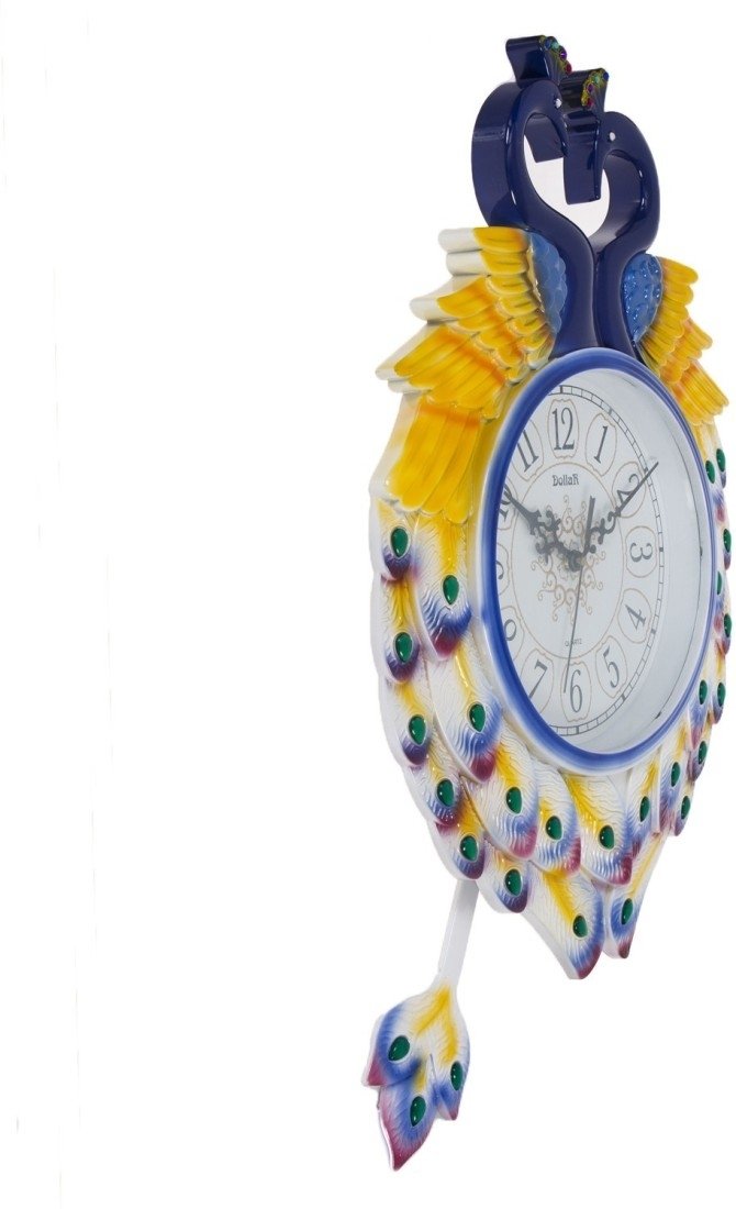 Royal Peacock Shape Pendulum Wall Clock 1