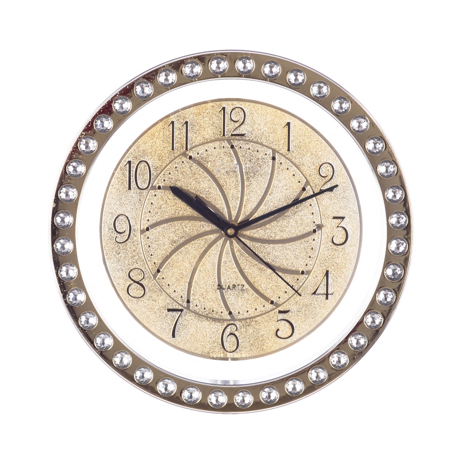 Decorative Analog Golden Round Wall Clock