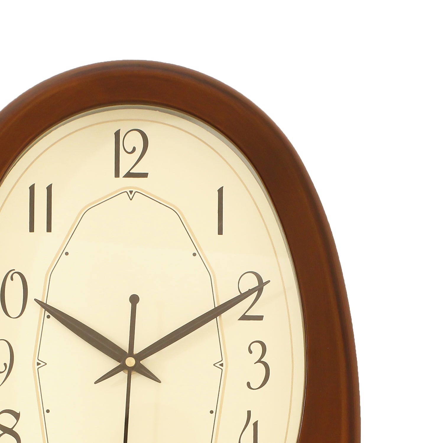 Golden Brown Plastic Vertical Pendulum Analog Wall Clock (15.5*9.5 Inches) 4