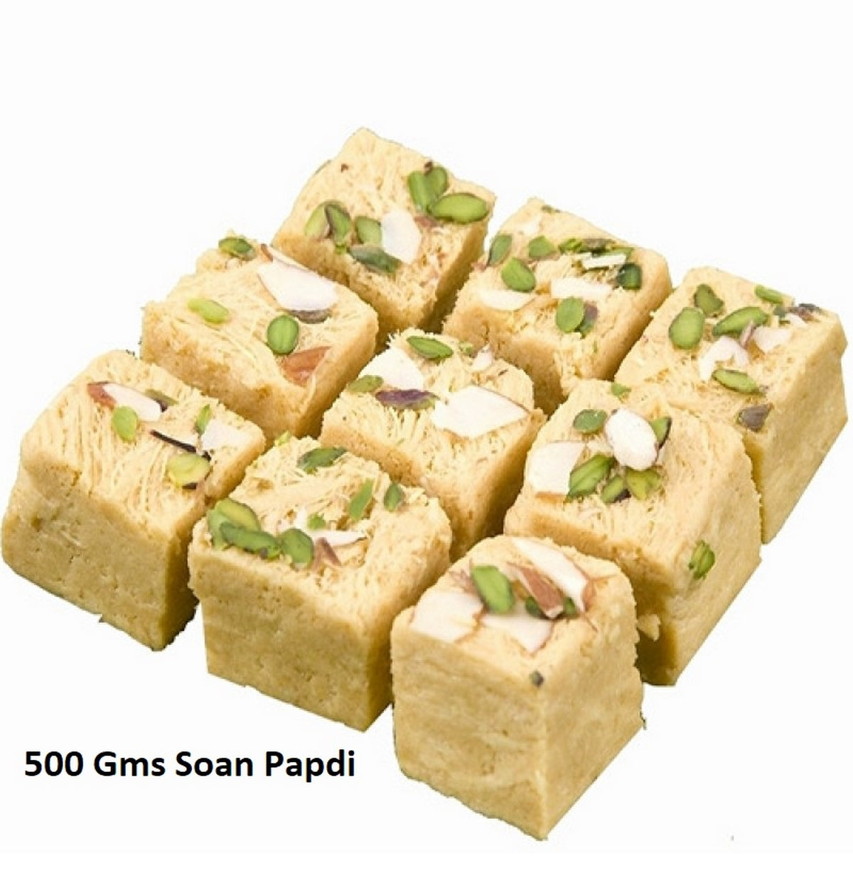 Designer Rakhi with Soan Papdi (500 Gm) and Roli Chawal Pack, Best Wishes Greeting Card 2