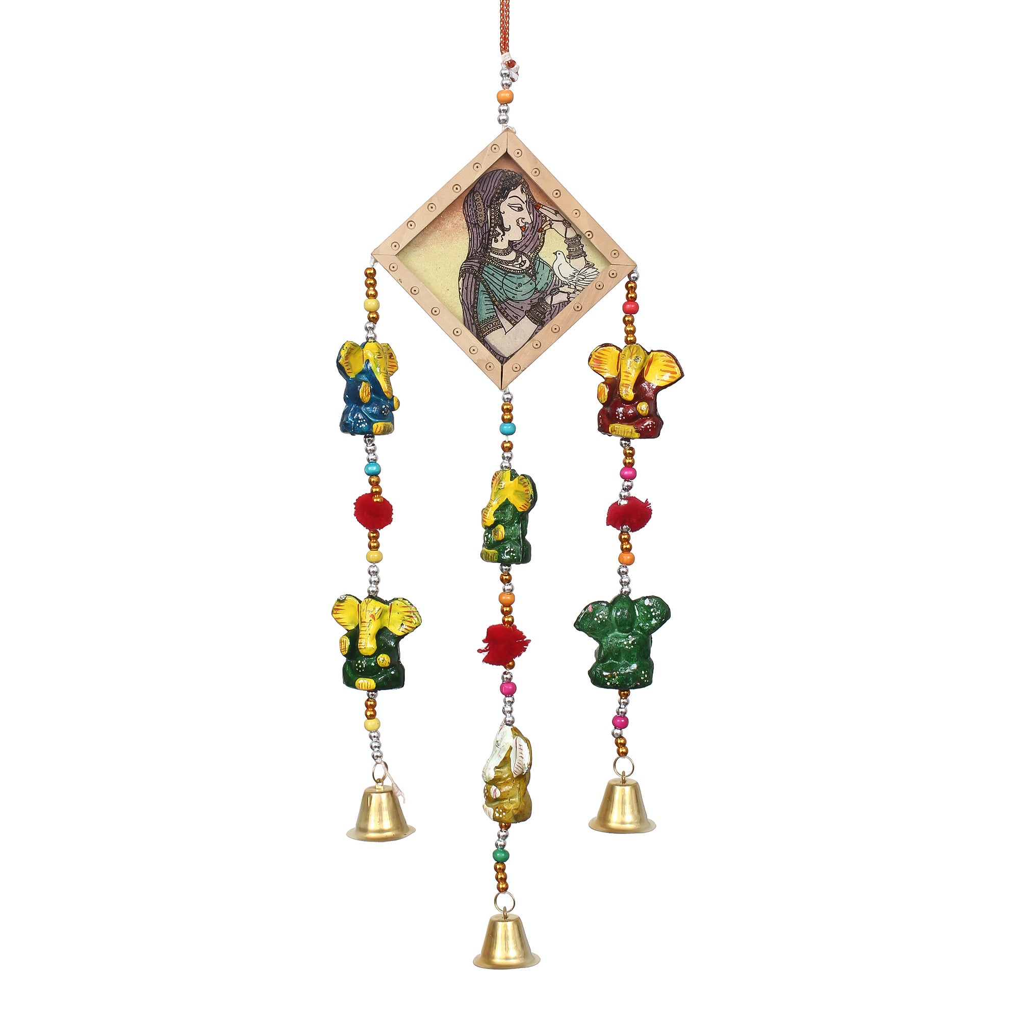 Handcrafted Decorative Lord Ganesha Wall/Door/Window Hanging Bell 2