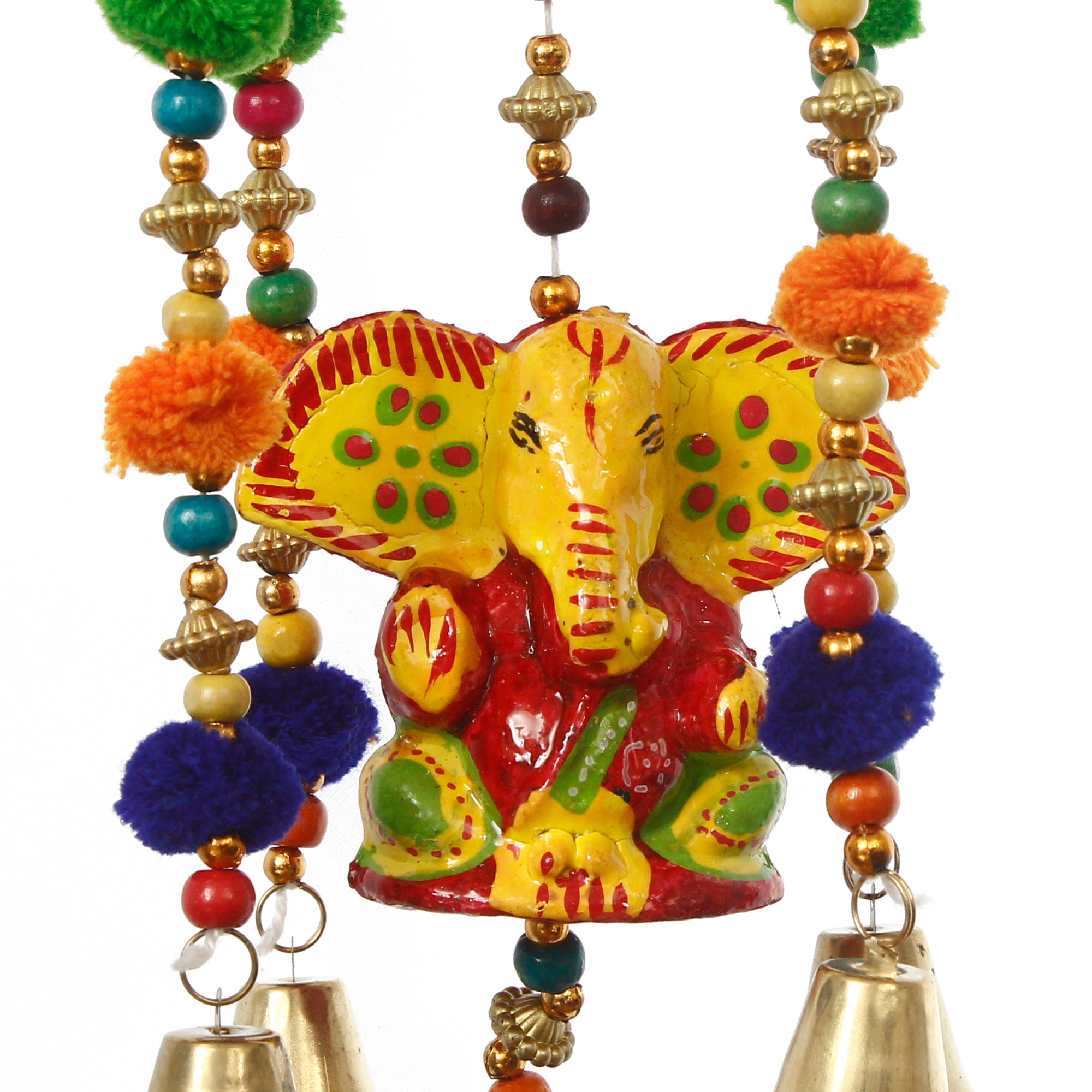 Handcrafted Decorative Lord Ganesha Wall/Door/Window Hanging Bells 5