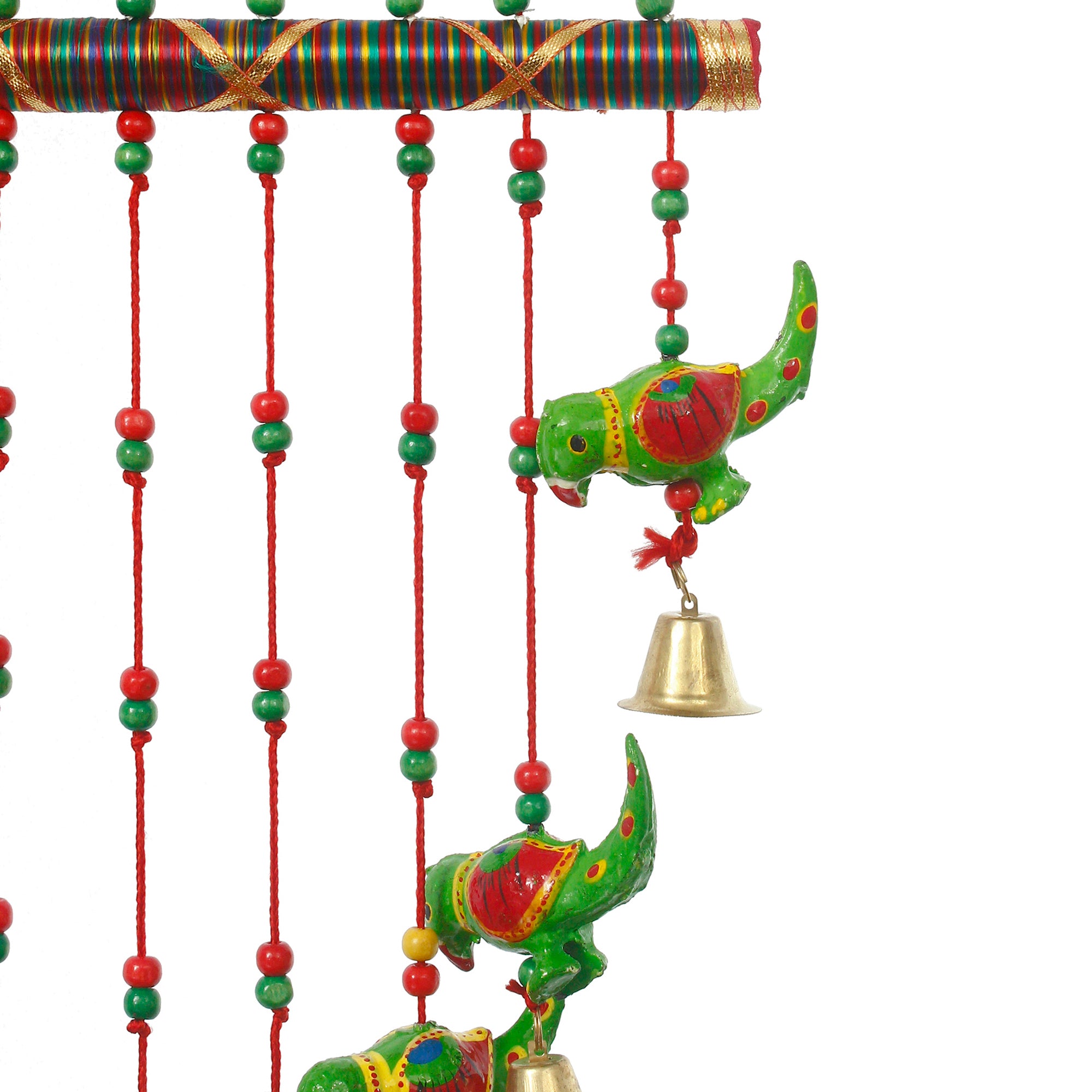 Handcrafted Decorative Parrot Wall/Door/Window Hanging Bells 5
