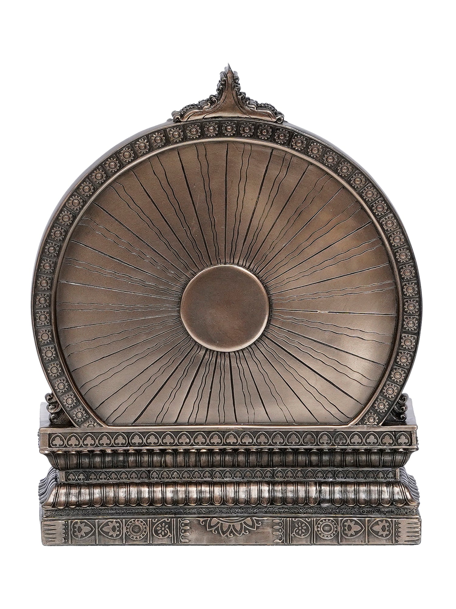 Lord Shiva Parivar Sitting on Singhasan Polyresin and Bronze Decorative murti/statue 5