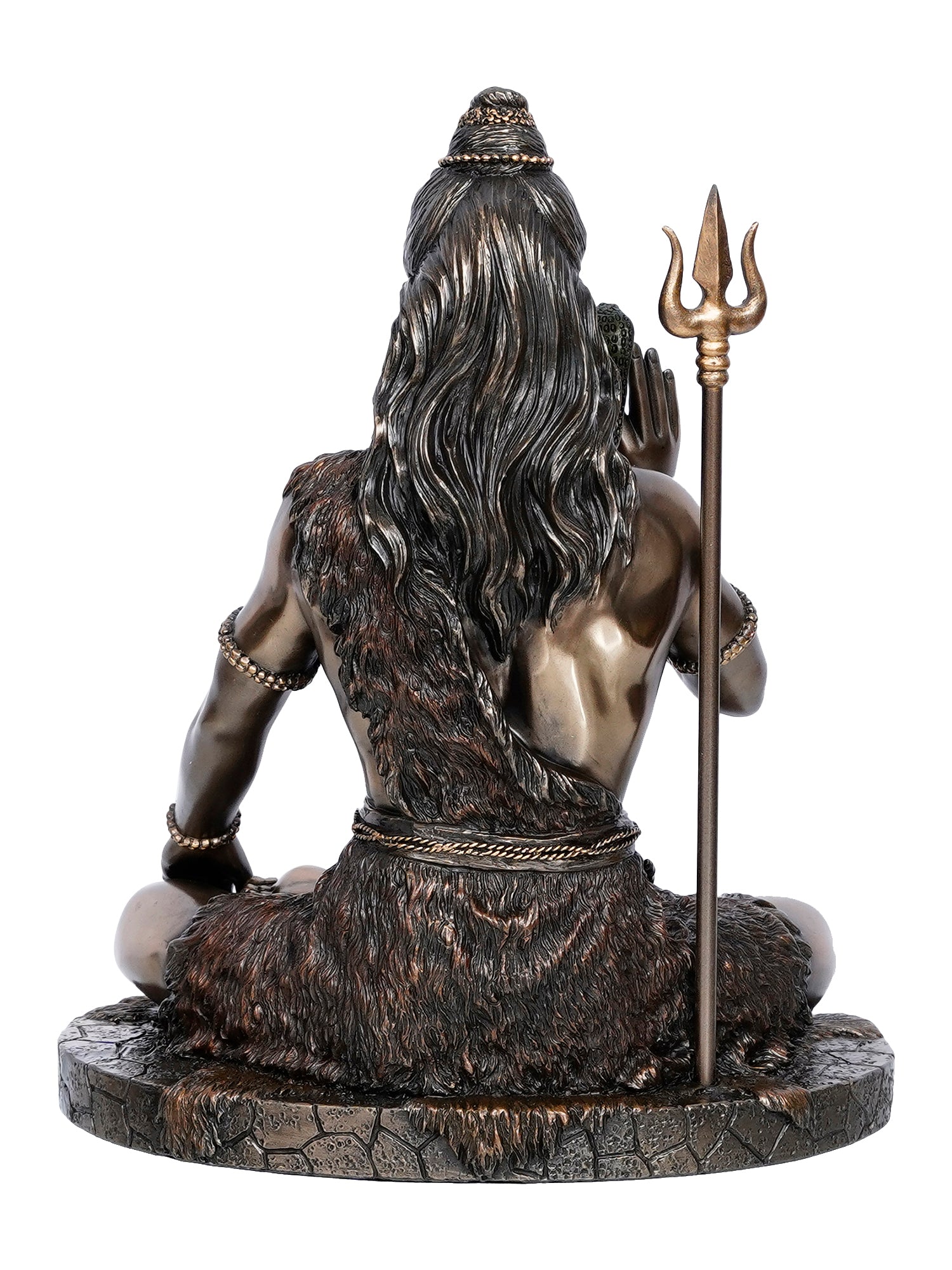 Polyresin and Bronze Decorative Blessing Lord Shiva statue 5