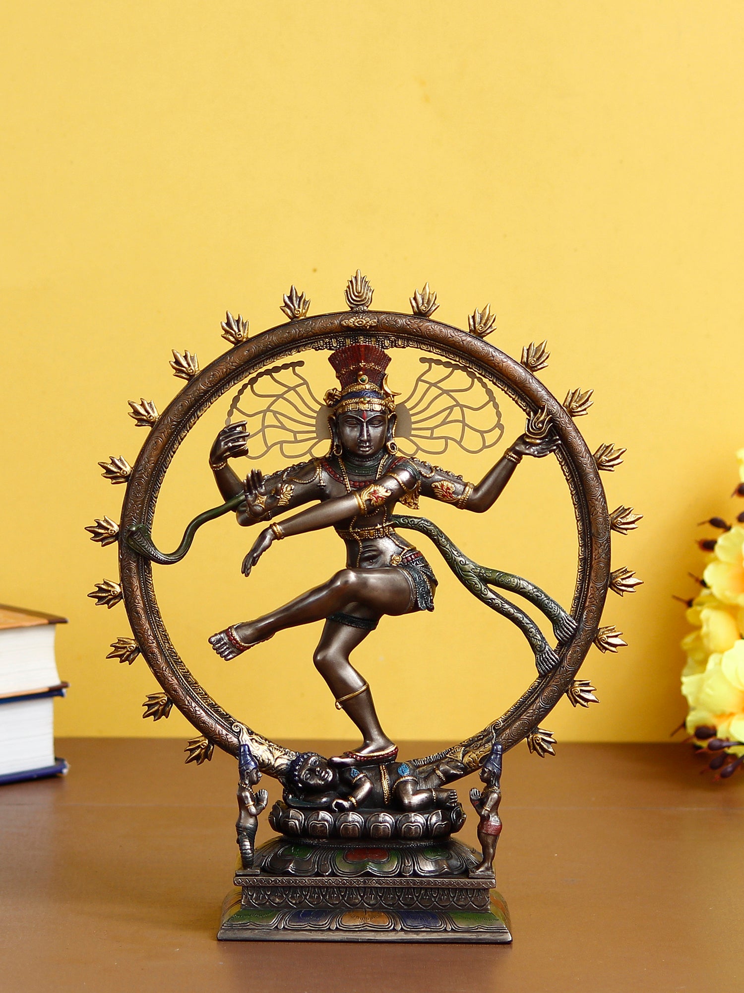 Polyresin and Bronze Decorative dancing nataraja statue 1