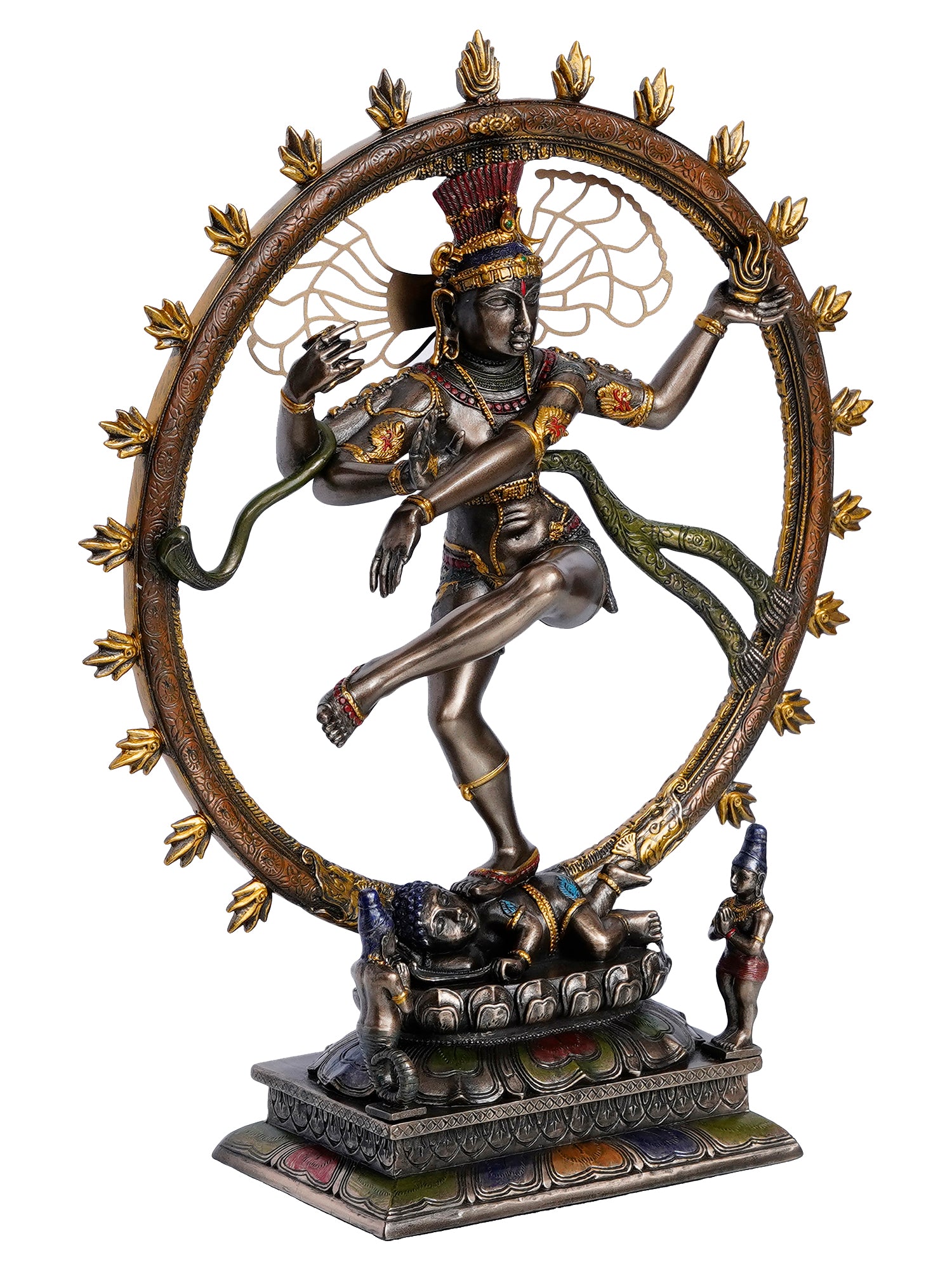 Polyresin and Bronze Decorative dancing nataraja statue 4