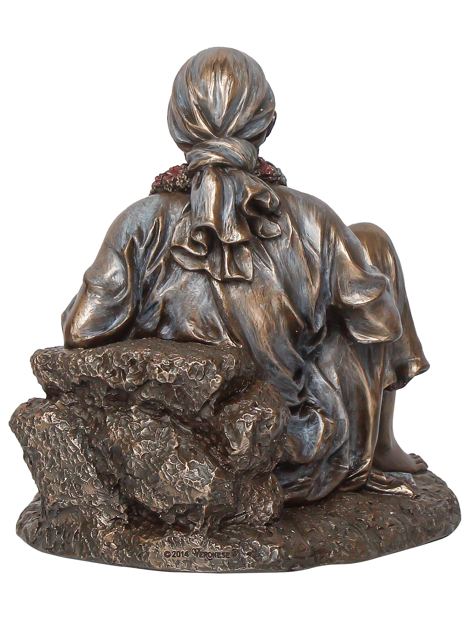 Decorative Polyresin and Bronze Sitting Sai Baba Statue 5