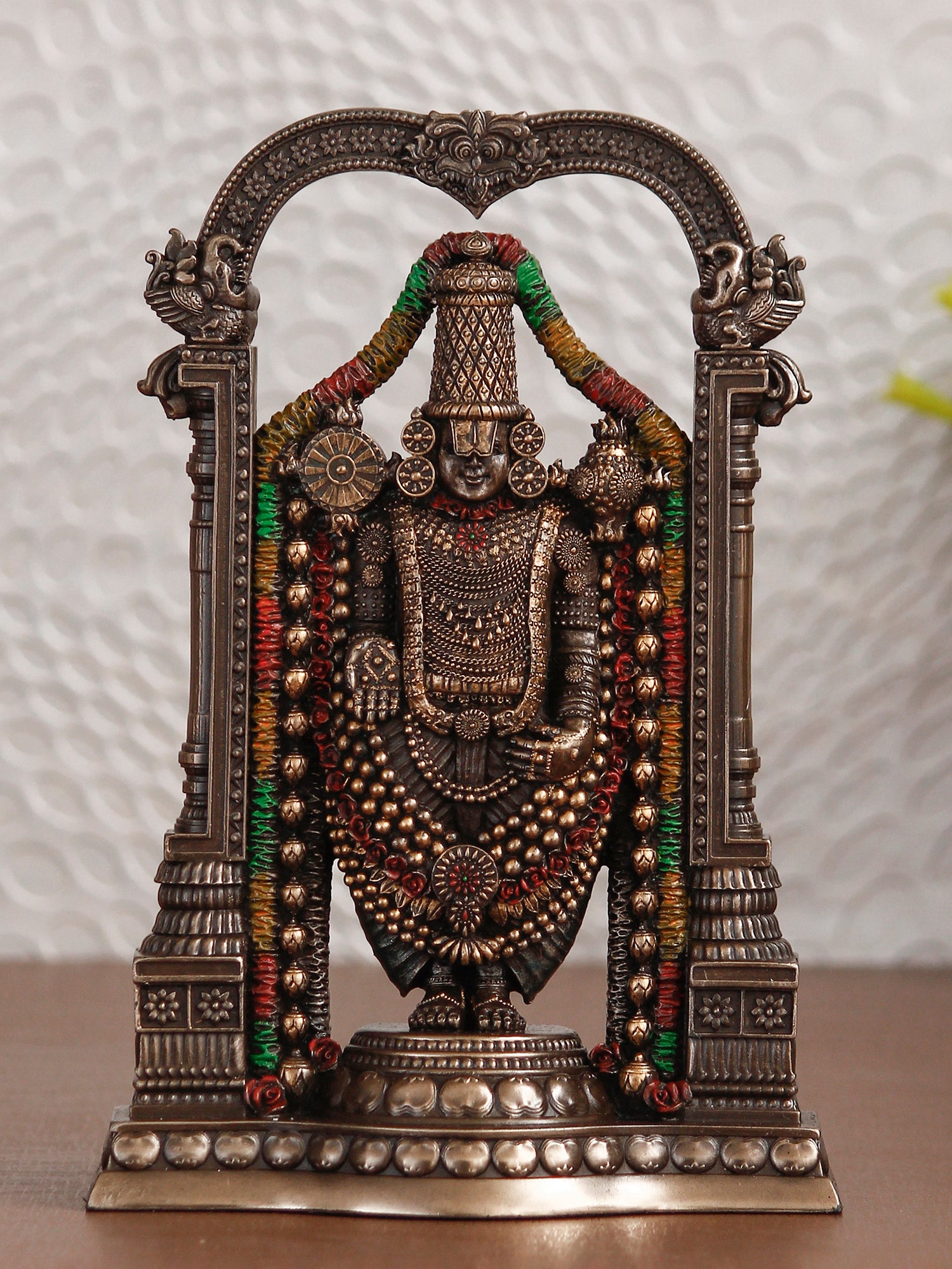 Brown Polyresin Lord Tirupati Balaji Idol 1