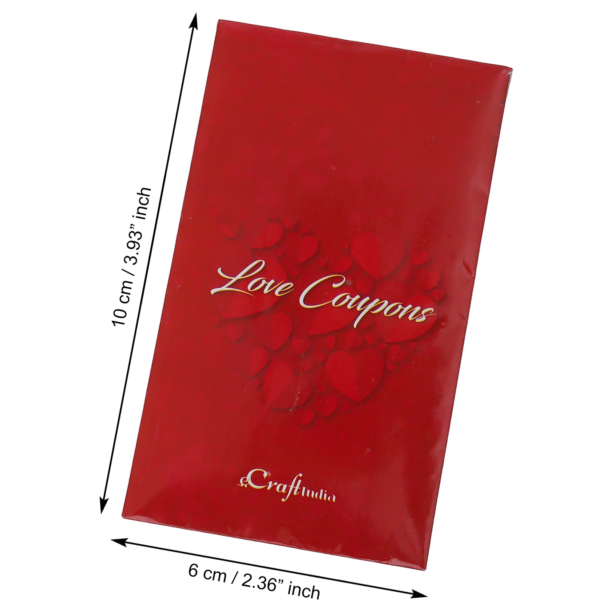 Valentine Combo of Pack of 12 Love Coupons Gift Cards Set, Red and White Heart Hugging Each Other Gift Set 2