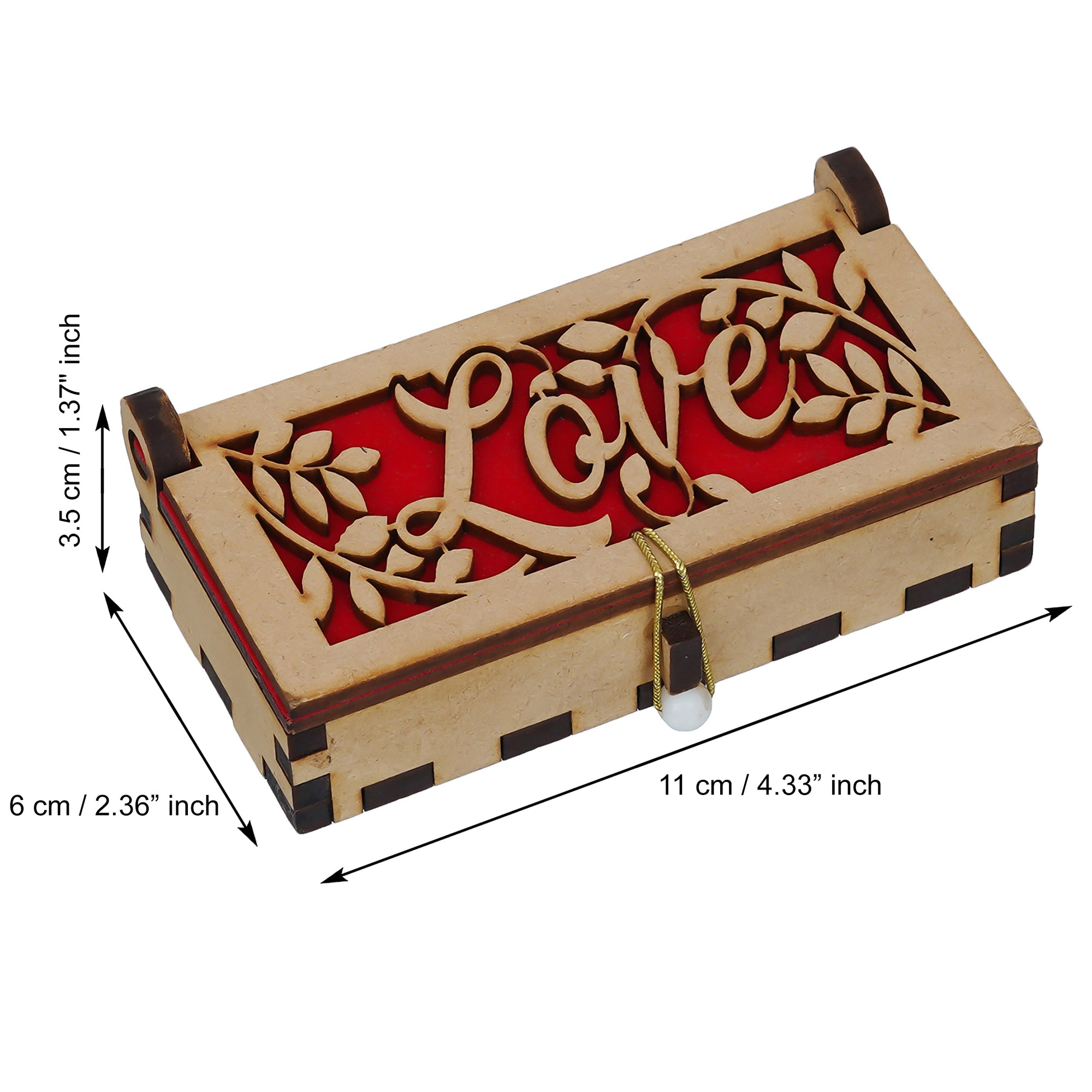 Valentine Combo of Set of 8 Love Post Cards Gift Cards Set, Golden Red Rose Gift Set, "Love" Wooden Gift Box 6
