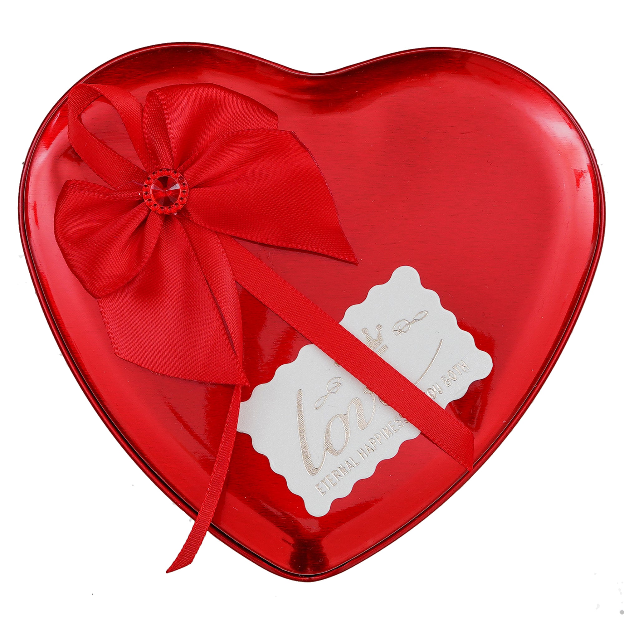 Valentine Combo of "My Heart Beats Only For You" Wooden Showpiece With Stand, Red Heart Shaped Gift Box 6