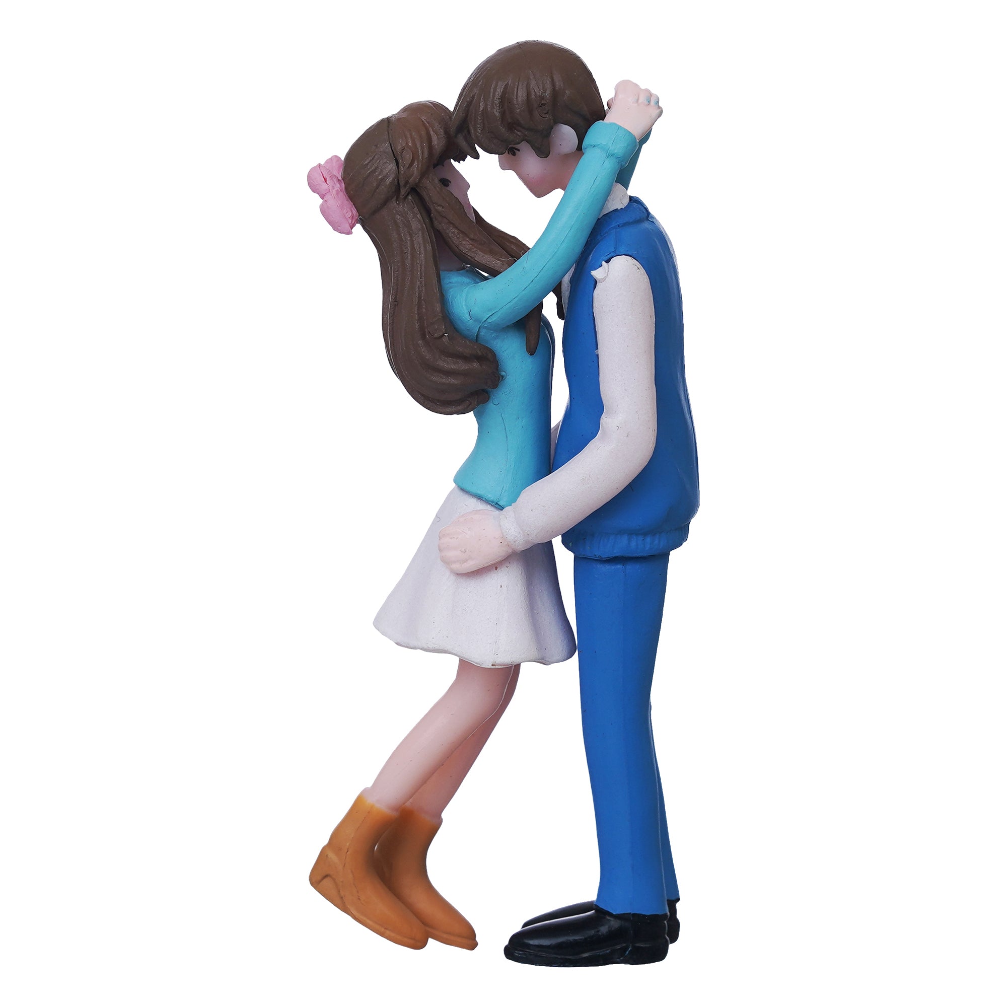 eCraftIndia Romantic Hugging Couple Statue Decorative Valentine's Day Showpiece 2