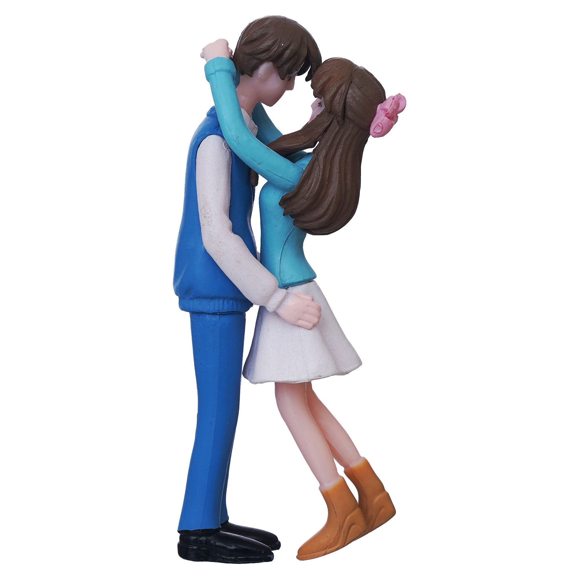 eCraftIndia Romantic Hugging Couple Statue Decorative Valentine's Day Showpiece 6