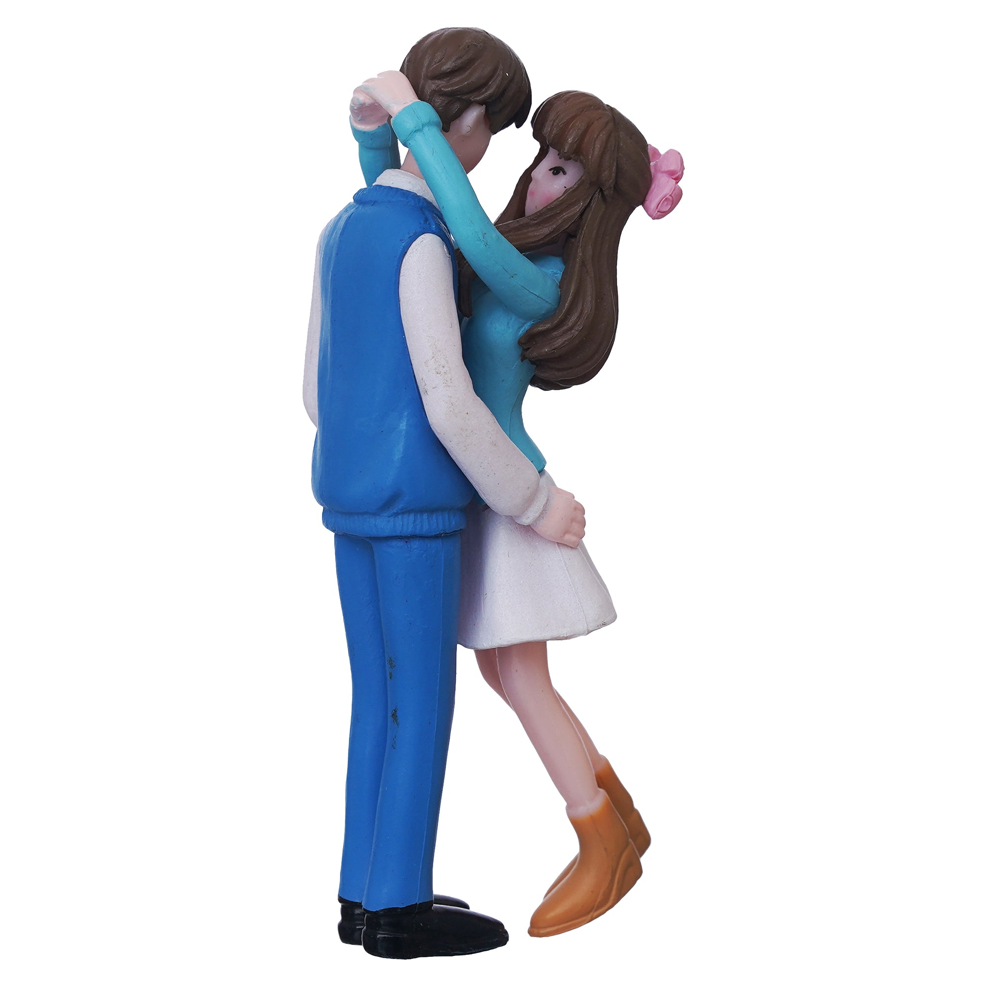 eCraftIndia Romantic Hugging Couple Statue Decorative Valentine's Day Showpiece 7