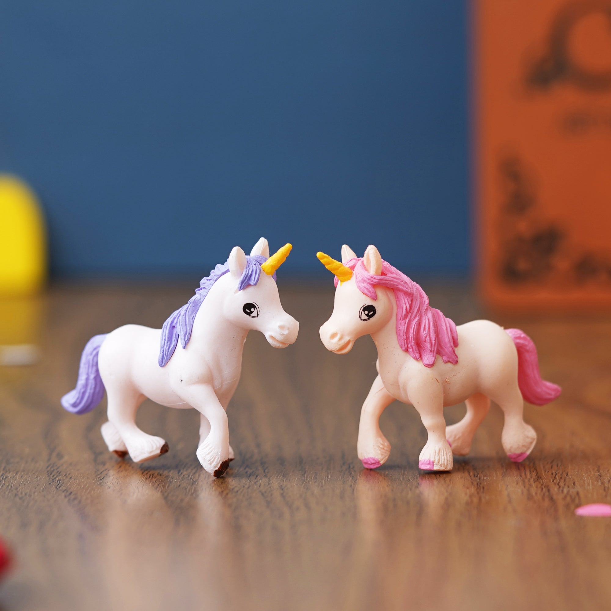 eCraftIndia Set of 2 Miniature Unicorn Horse Statues  Animal Figurines Showpiece 1