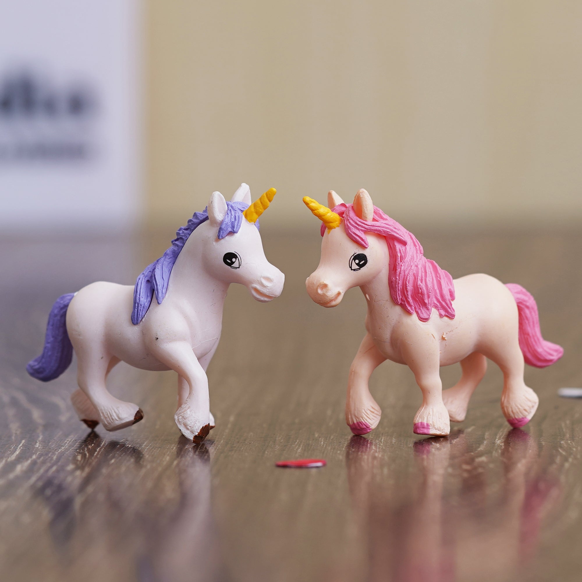eCraftIndia Set of 2 Miniature Unicorn Horse Statues  Animal Figurines Showpiece 5