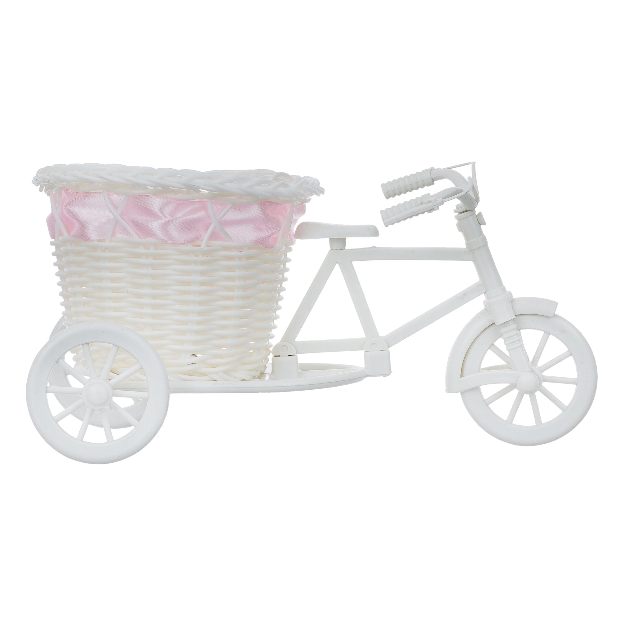 Pink and White Cycle Basket Showpiece 6