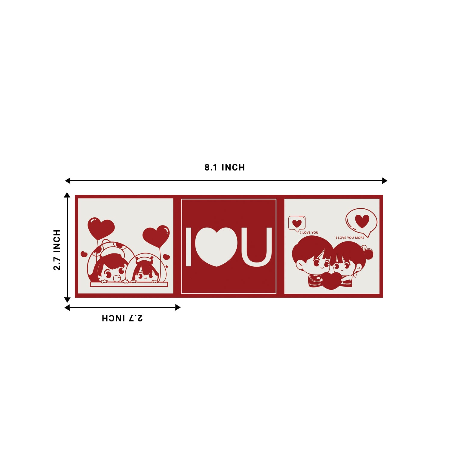 eCraftIndia "I Love You" Valentine Card 3