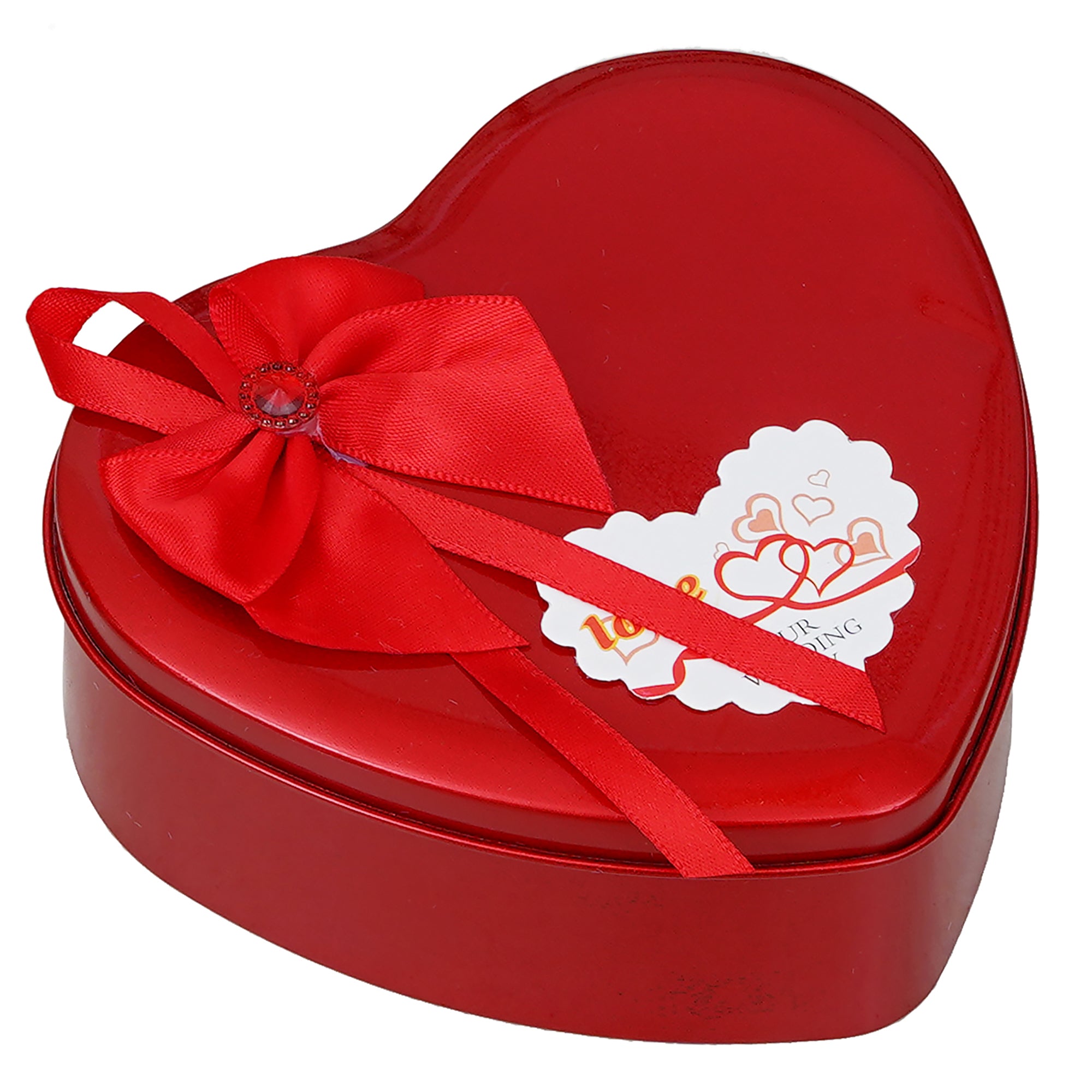 Red Roses and Teddy Bear Valentine's Heart Shaped Gift Box 5
