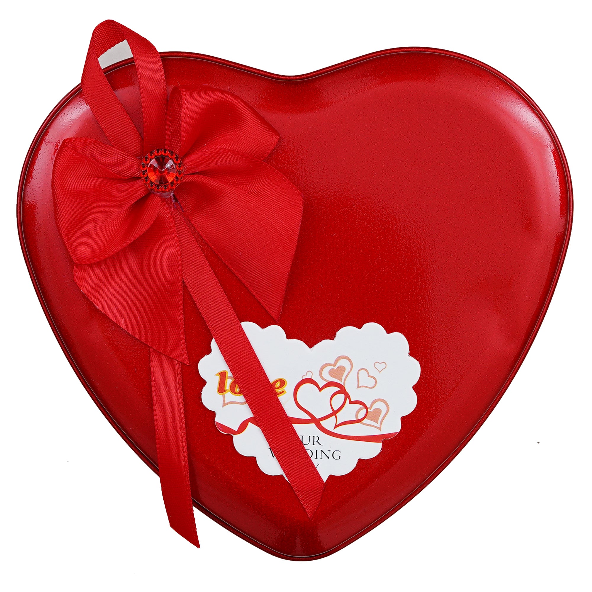 Red Roses and Teddy Bear Valentine's Heart Shaped Gift Box 6