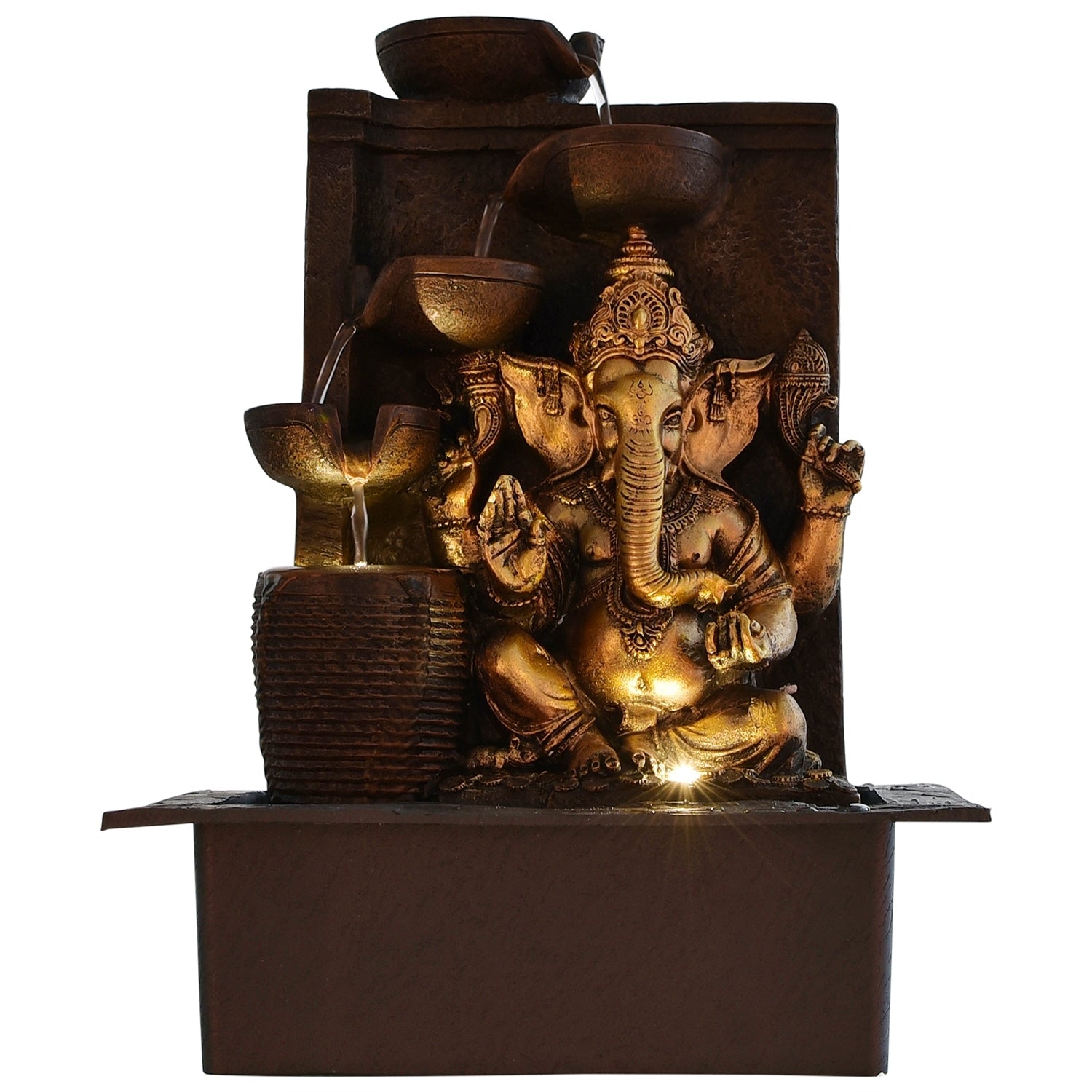 Spiritual Lord Ganesha Idol Water Fountain