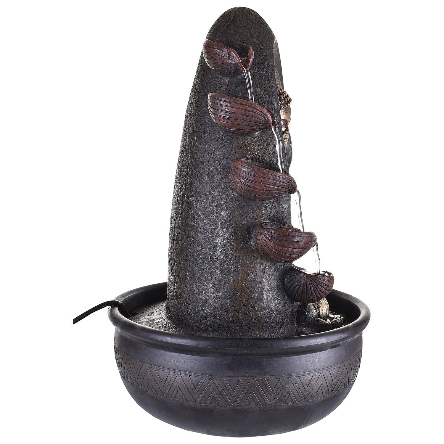 Meditating Lord Buddha Water Fountain For Home 4