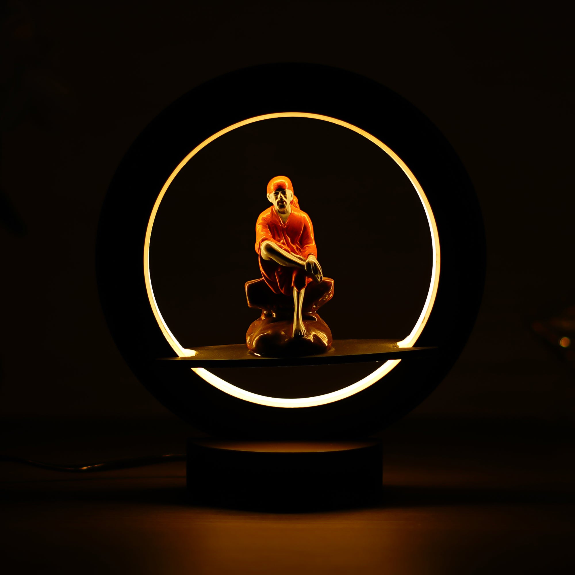 Sai Baba Decorative Circular Night Lamp 1