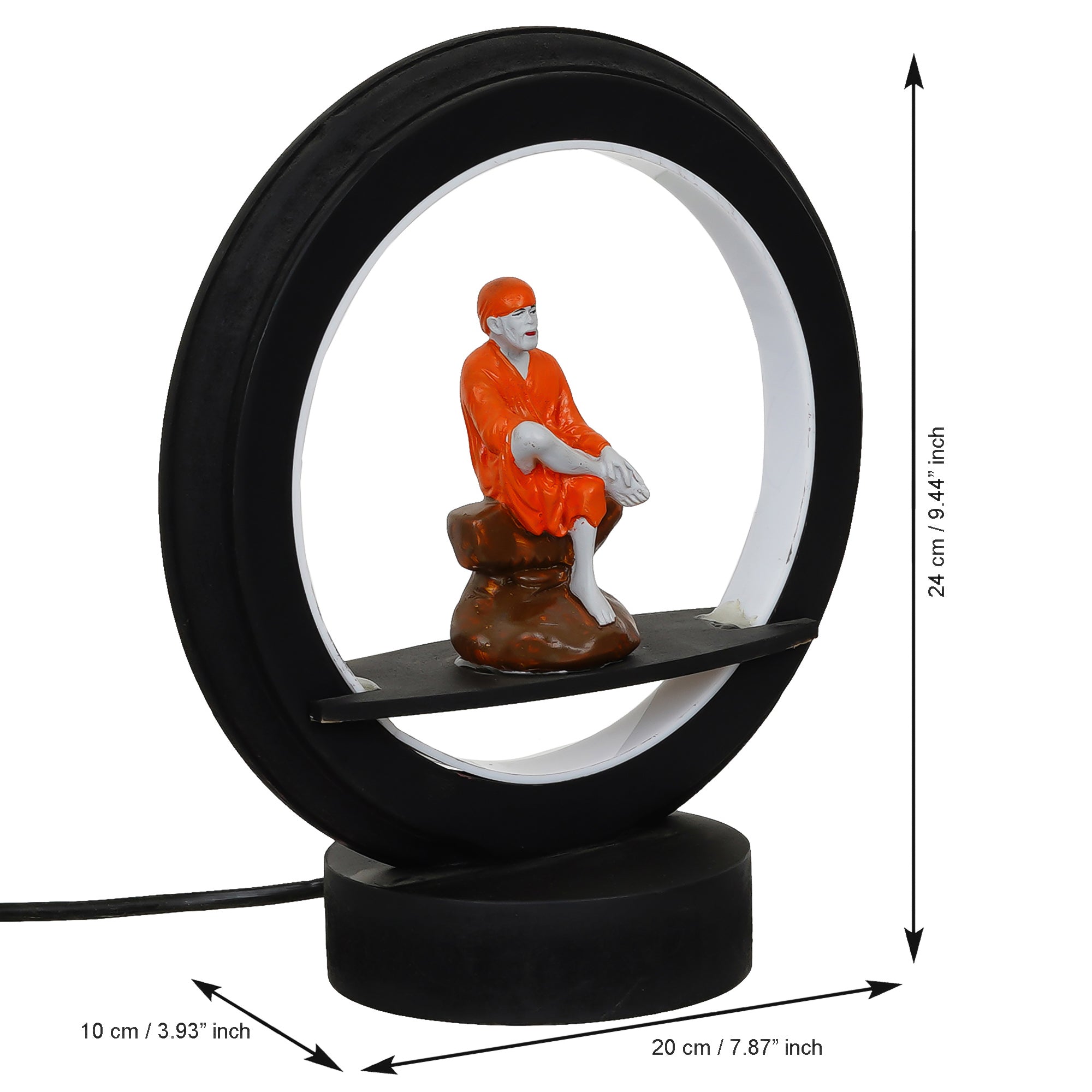 Sai Baba Decorative Circular Night Lamp 4