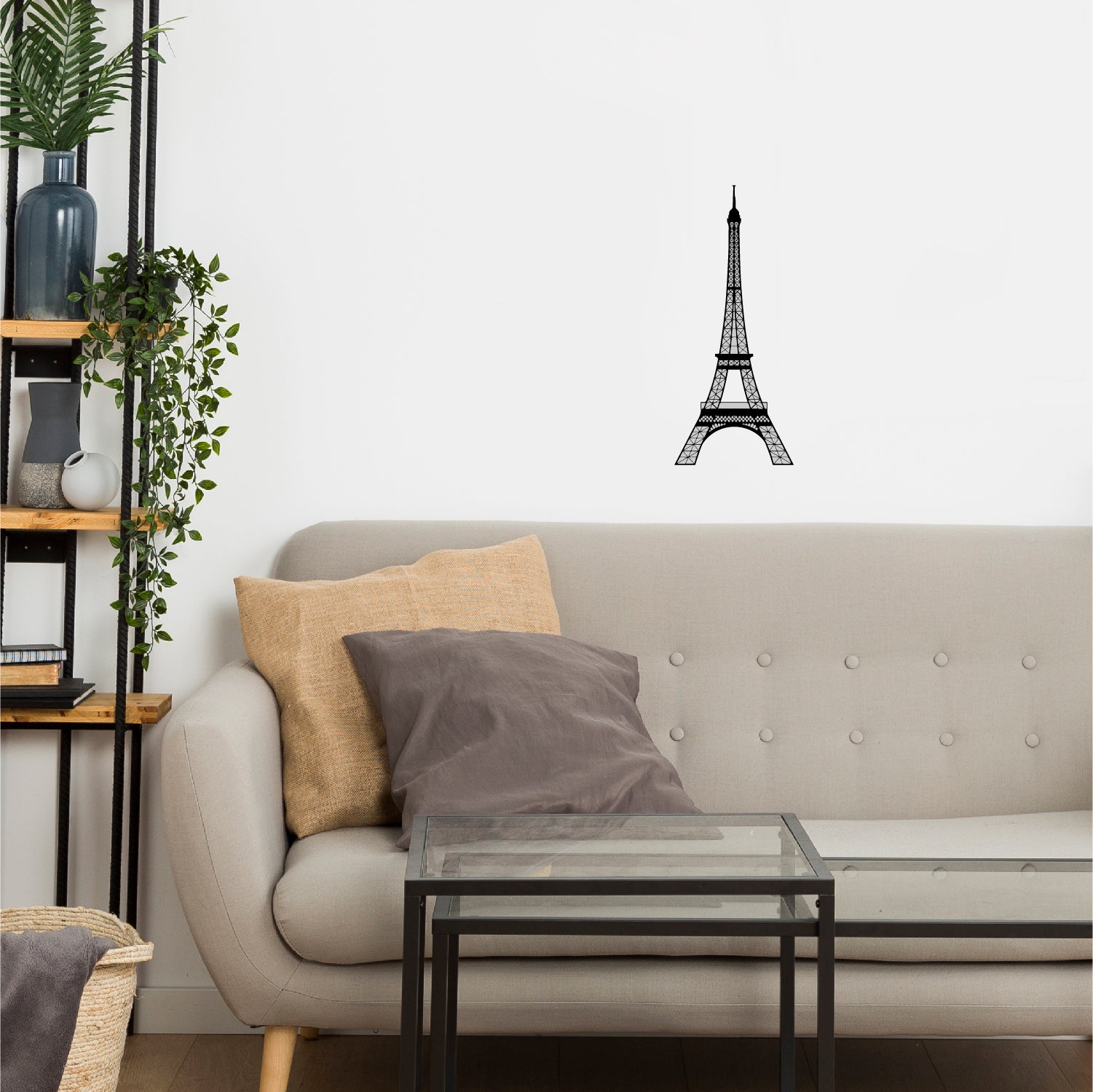"Eiffel Tower" Black Engineered Wood Wall Art Cutout, Ready to Hang Home Decor 4
