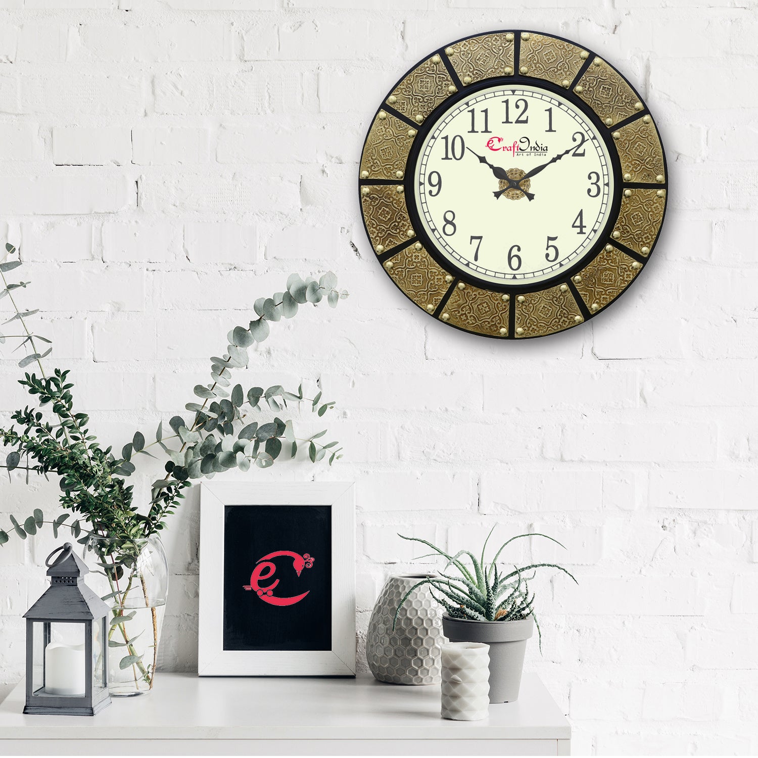 Wooden Analog Round Premium Handcrafted Wall Clock 1