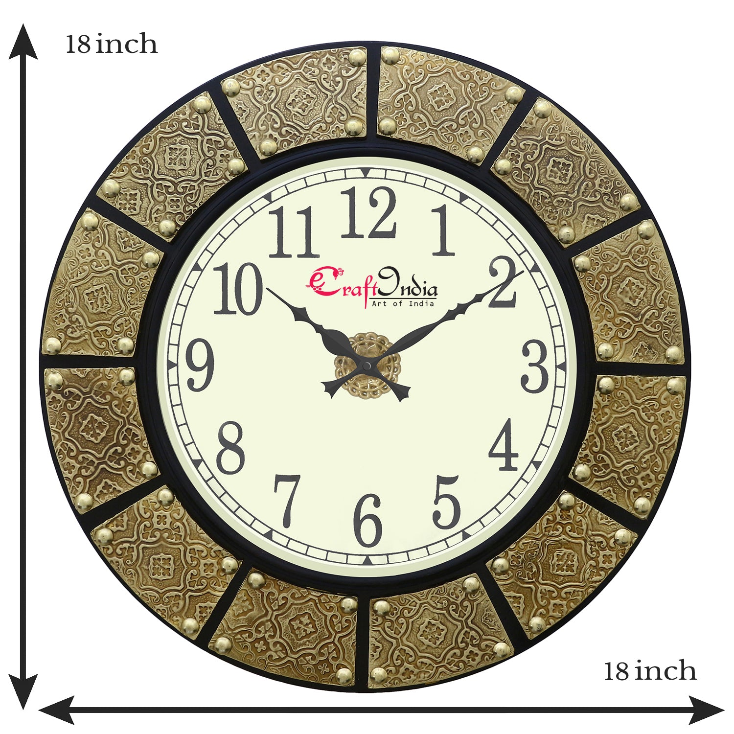 Wooden Analog Round Premium Handcrafted Wall Clock 2