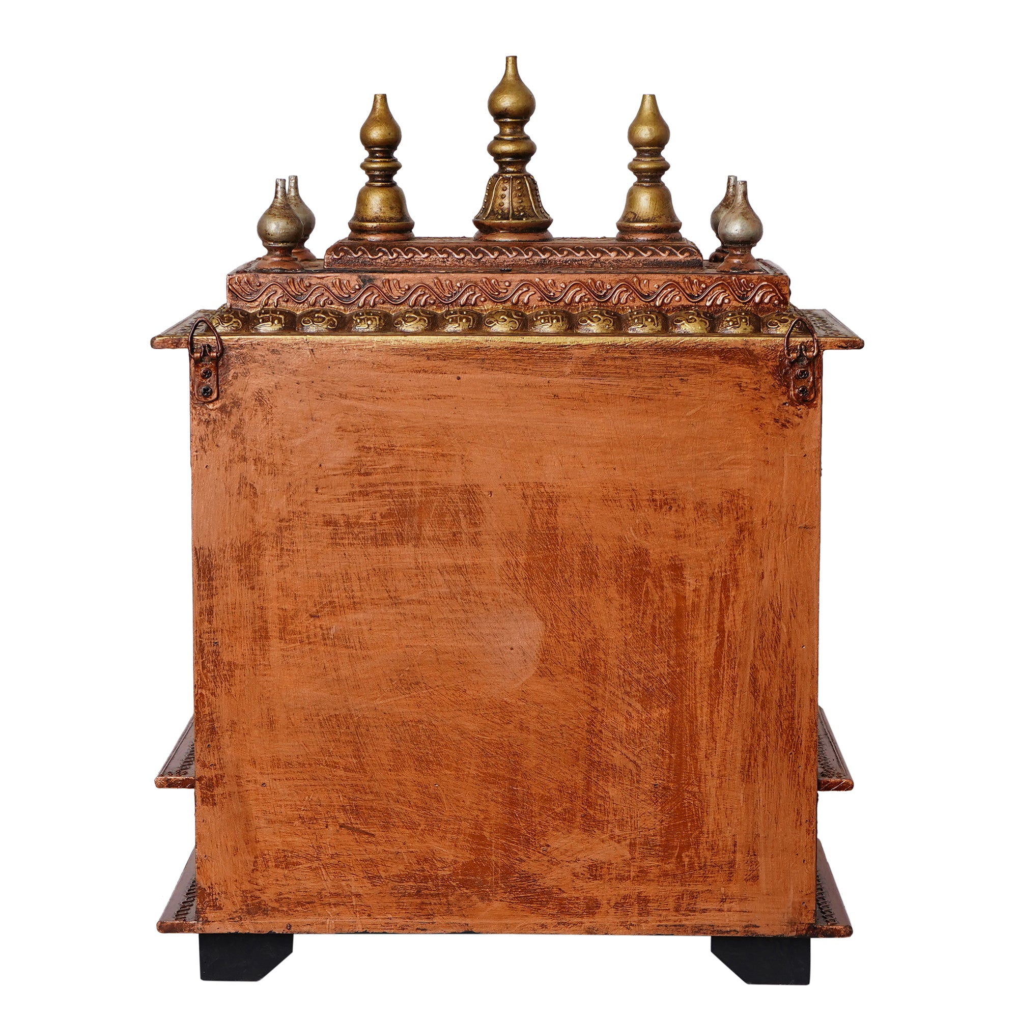 Brown Wooden Pooja Temple/Mandir with Storage Option 6