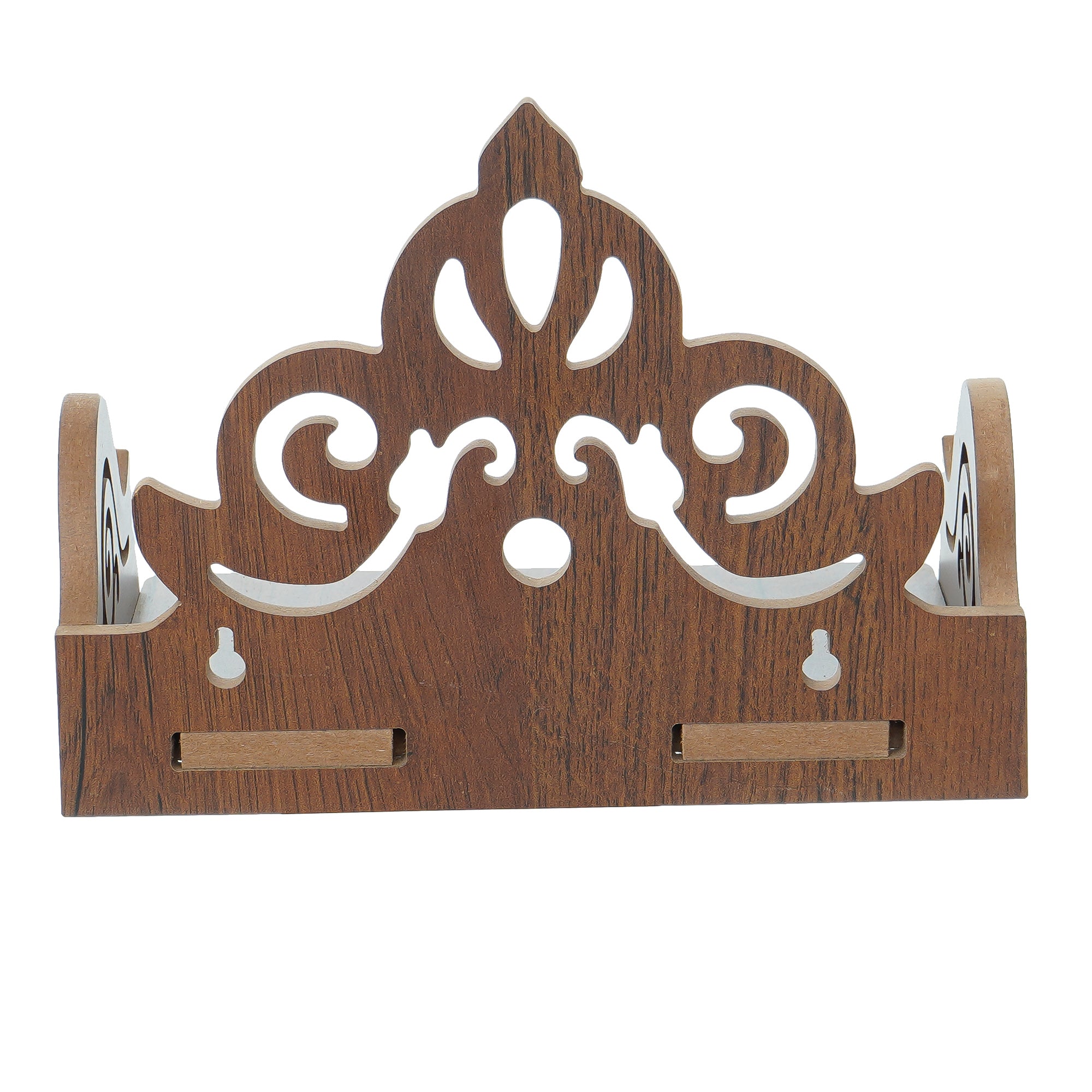 Carved Design Laminated Wood Pooja Temple/Mandir 6