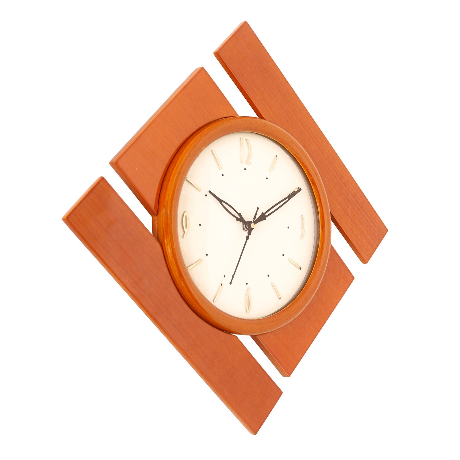 Brown kite wooden analog wall clock(40.5 cm x 40.5 cm) 3