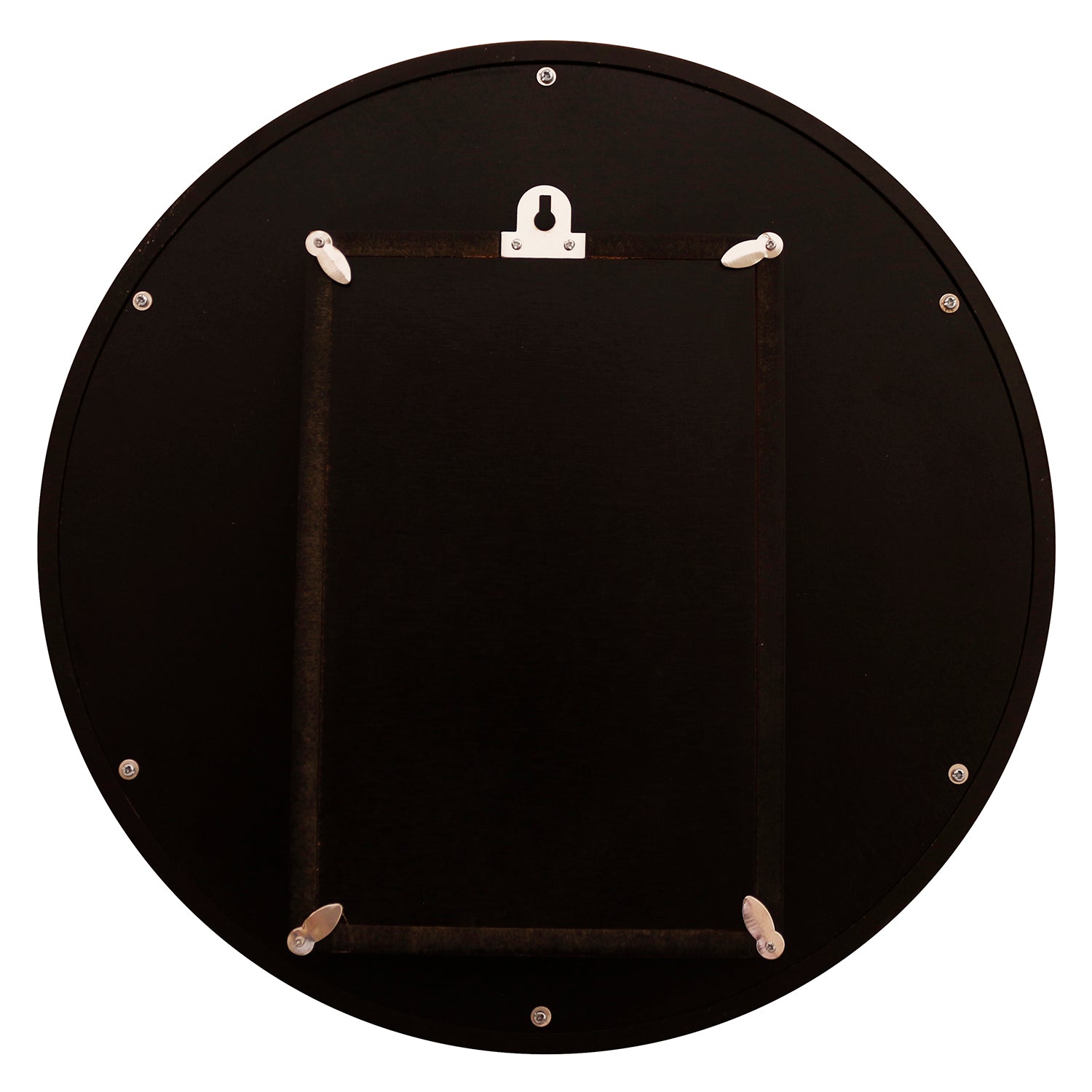 Brown round wooden analog wall clock(40.5 cm x 40.5 cm) 4