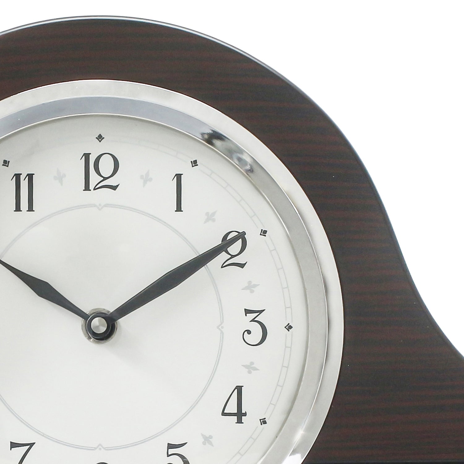 Brown Designer Wooden Frame & Circular Dial Analog Table Clock (21Cm X 40Cm) 4