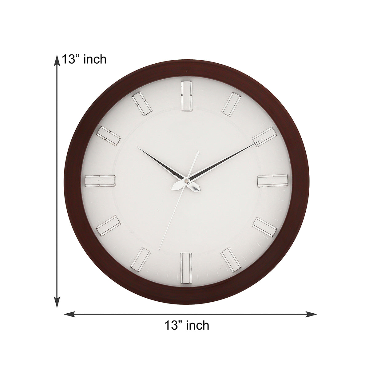 Brown Round Wooden Premium Designer Analog Wall Clock 2