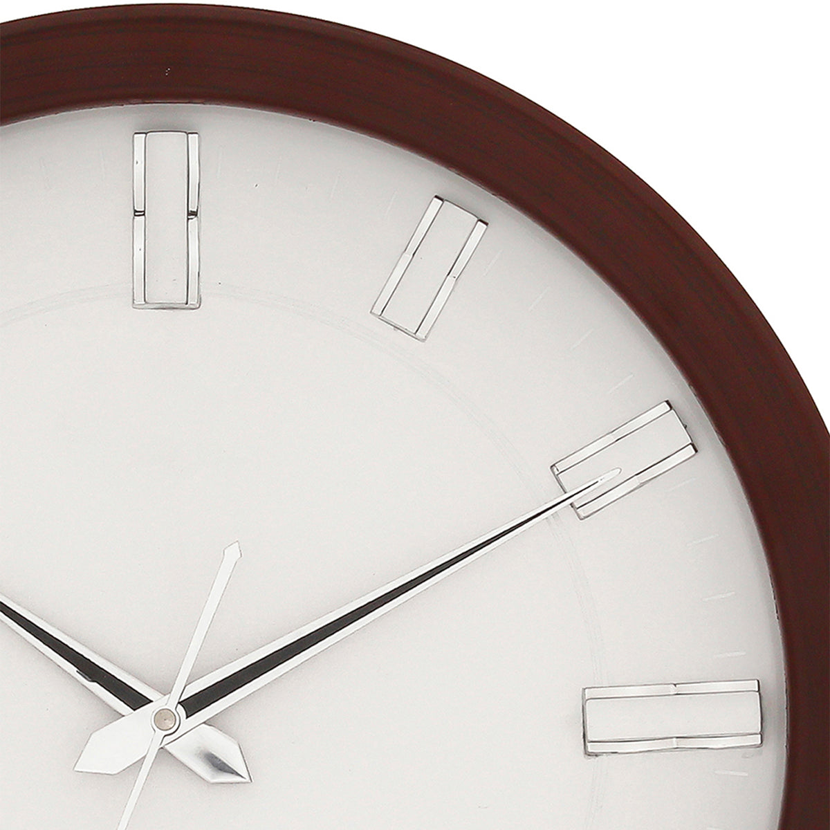 Brown Round Wooden Premium Designer Analog Wall Clock 4
