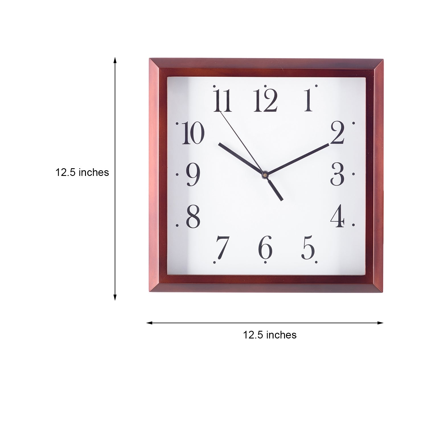 Premium Decorative Analog Square Shape Wooden Wall Clock 1